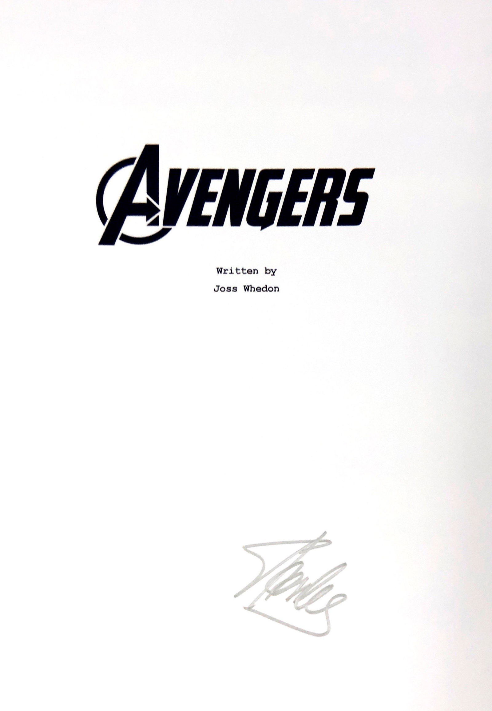 Stan Lee Autograph Signed Avengers Script Cover (1 of 1)
