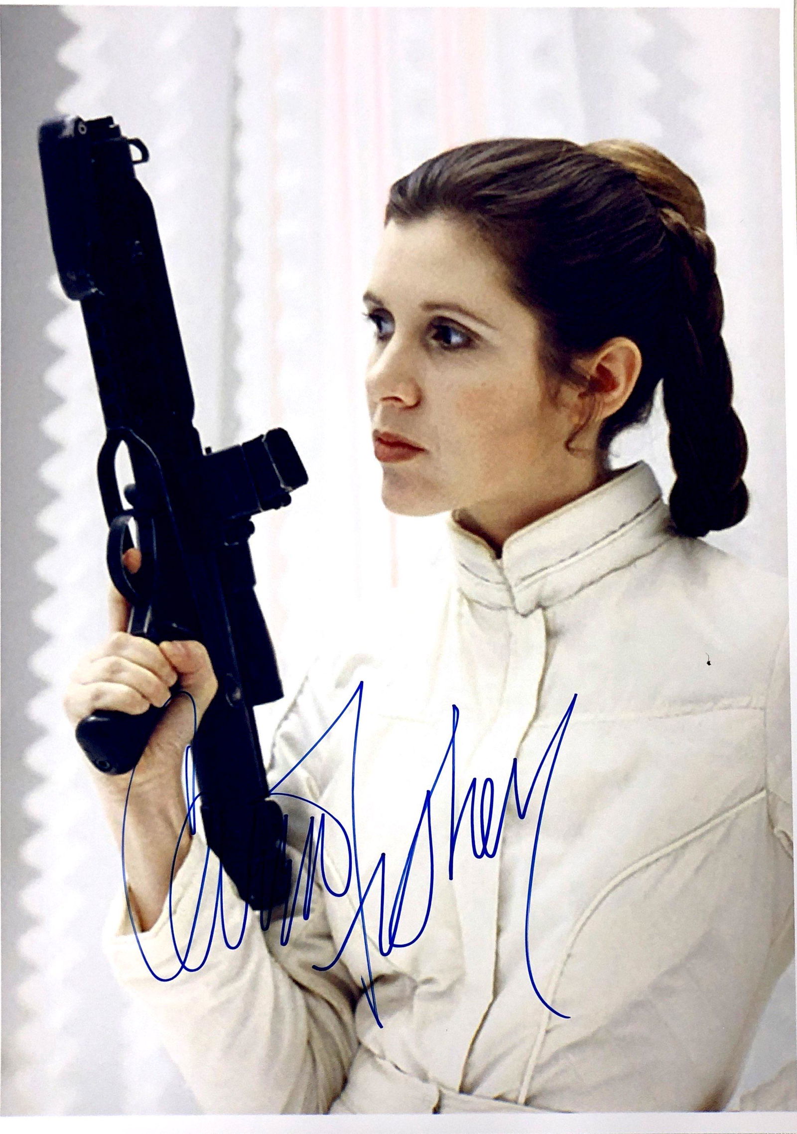 Autograph Signed Star Wars Carrie Fisher Photo (1 of 1)