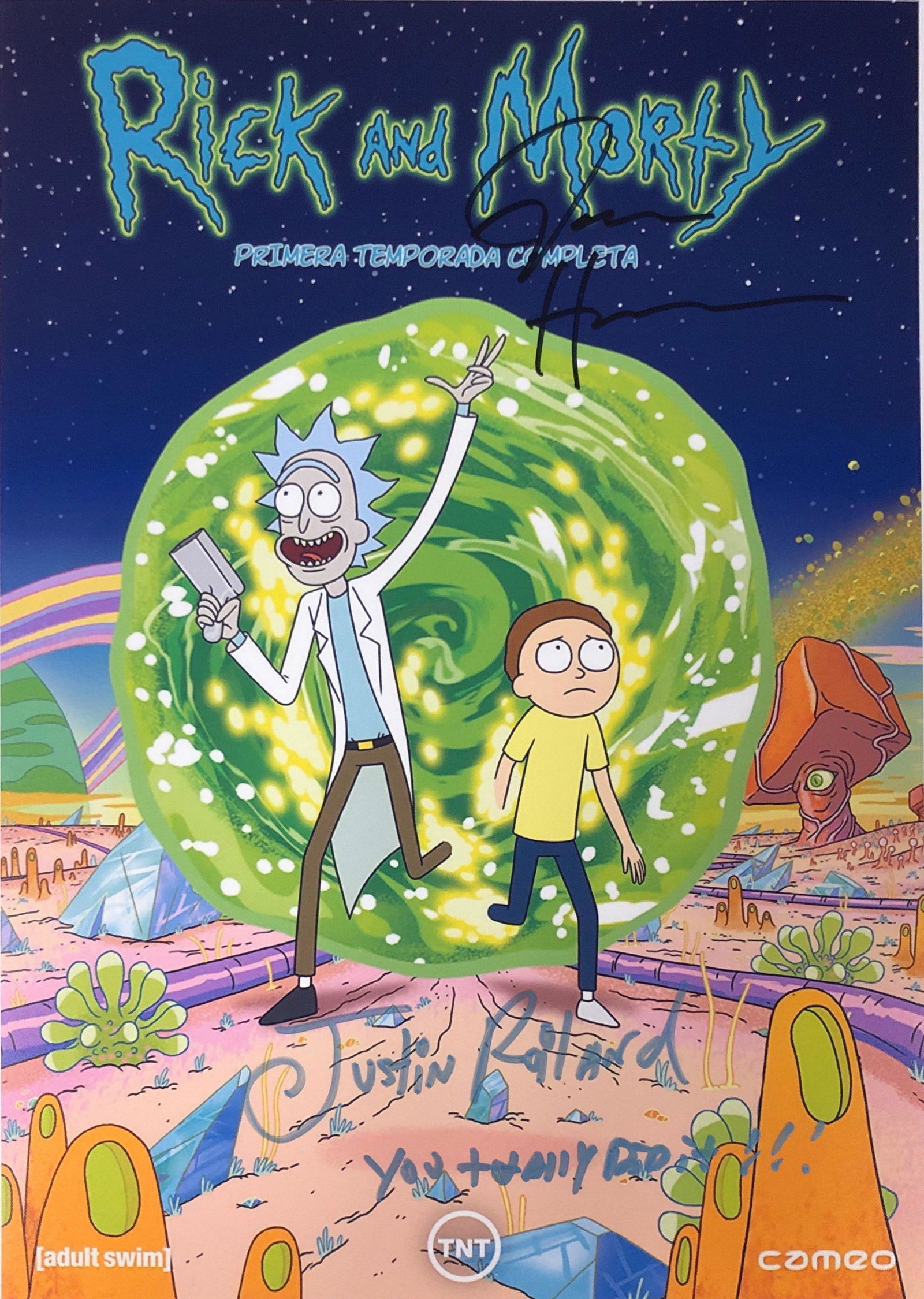 Rick n Morty Justin Roiland Signed Photo (1 of 1)