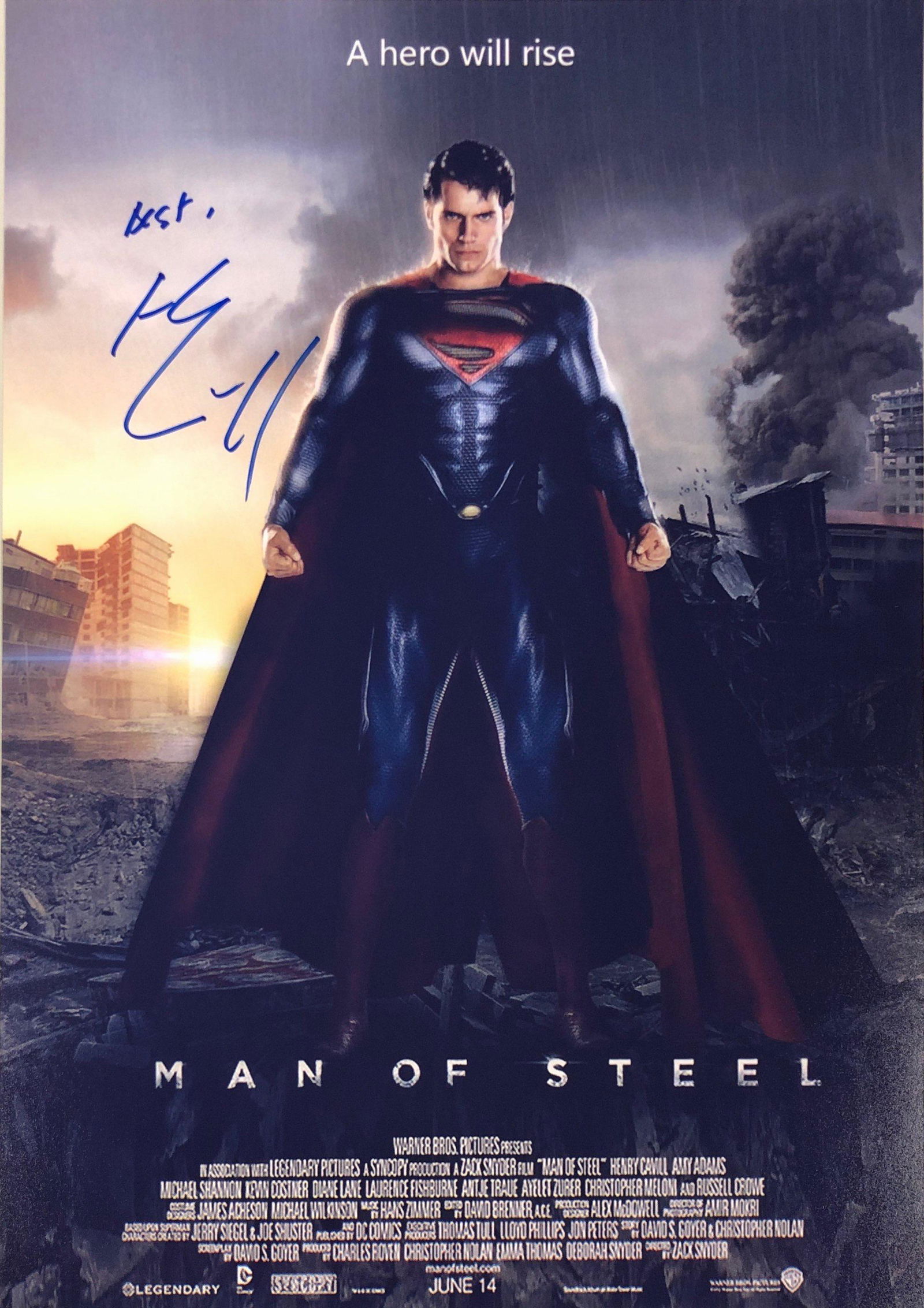 Superman Henry Cavill Signed Photo (1 of 1)