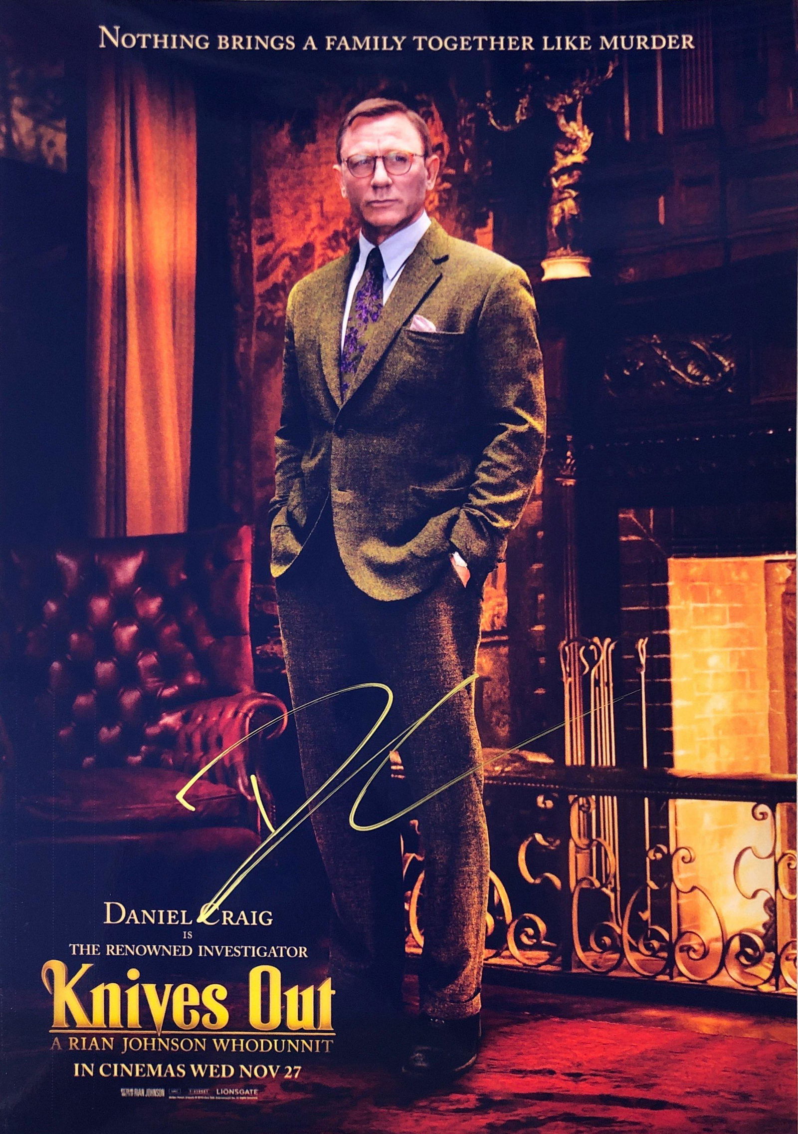 Knives Out Daniel Craig Signed Photo (1 of 1)