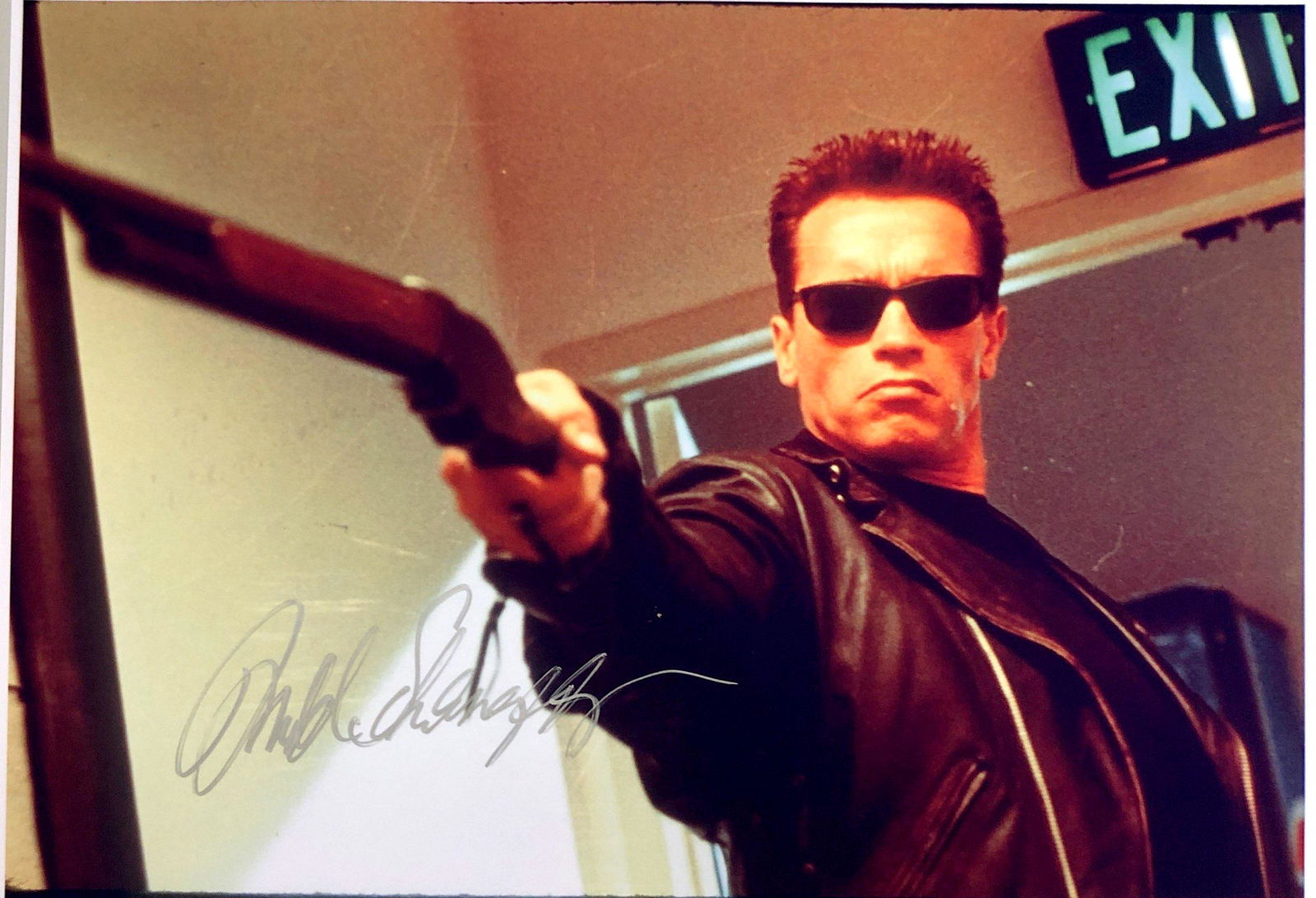 Arnold Schwarzenegger Autograph Signed Terminator Photo (1 of 1)