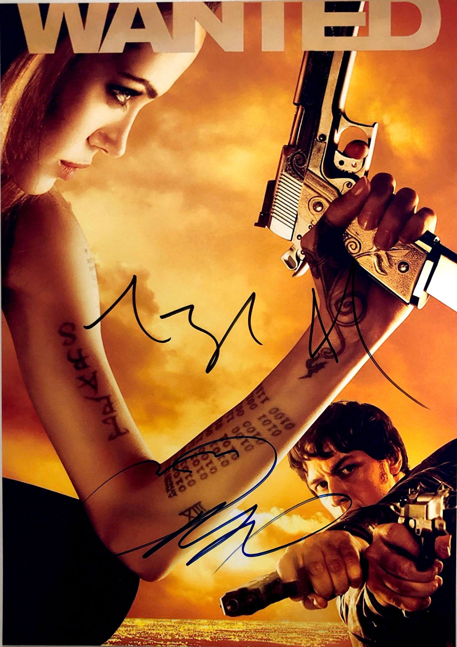 Angelina Jolie James McAvoy Autograph Signed Wanted (1 of 1)