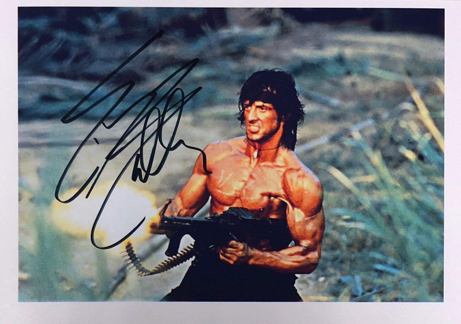 Sylvester Stallone Autograph Signed Rambo Photo (1 of 1)