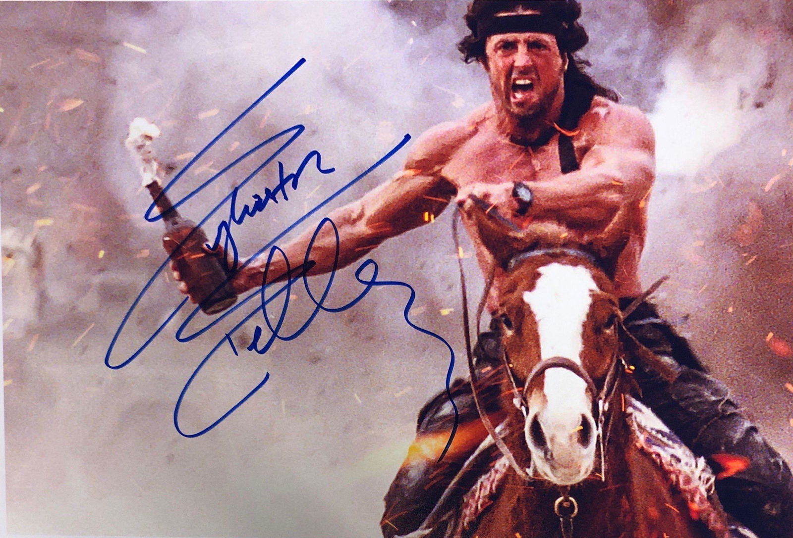 Sylvester Stallone Autograph Signed Rambo Photo (1 of 1)