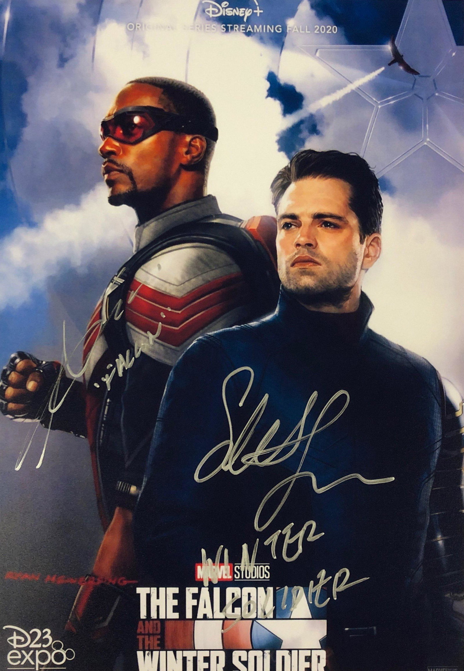 Captain America Photo Anthony Mackie Sebastian Stan: Category: Autograph Photo CollectiblesUnframed Vertified and Excellent Condition Please kindly read our Terms and Conditions before bidding.Autographed by:Anthony Mackie, Sebastian StanSize : 8"x10"