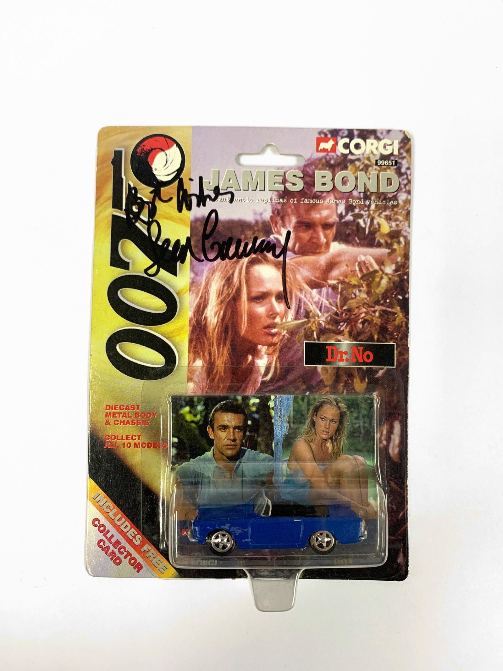 Autograph Signed James Bond Sean Connery Toy Car (1 of 2)