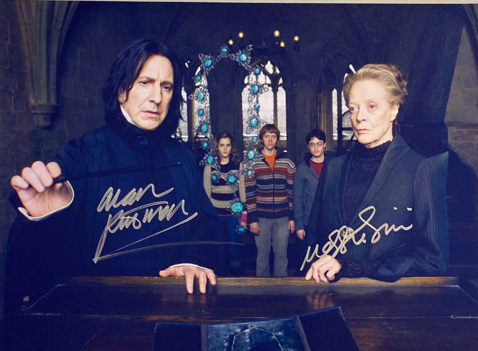 Autograph Signed Harry Potter Alan Maggie Photo (1 of 1)