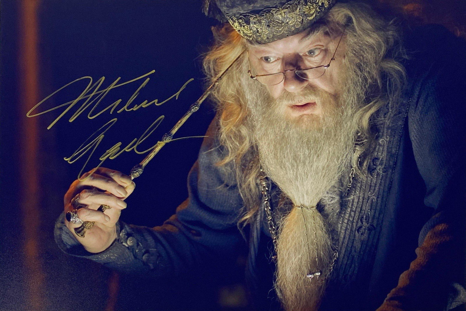 Autograph Signed Harry Potter Michael Gambon Photo (1 of 1)