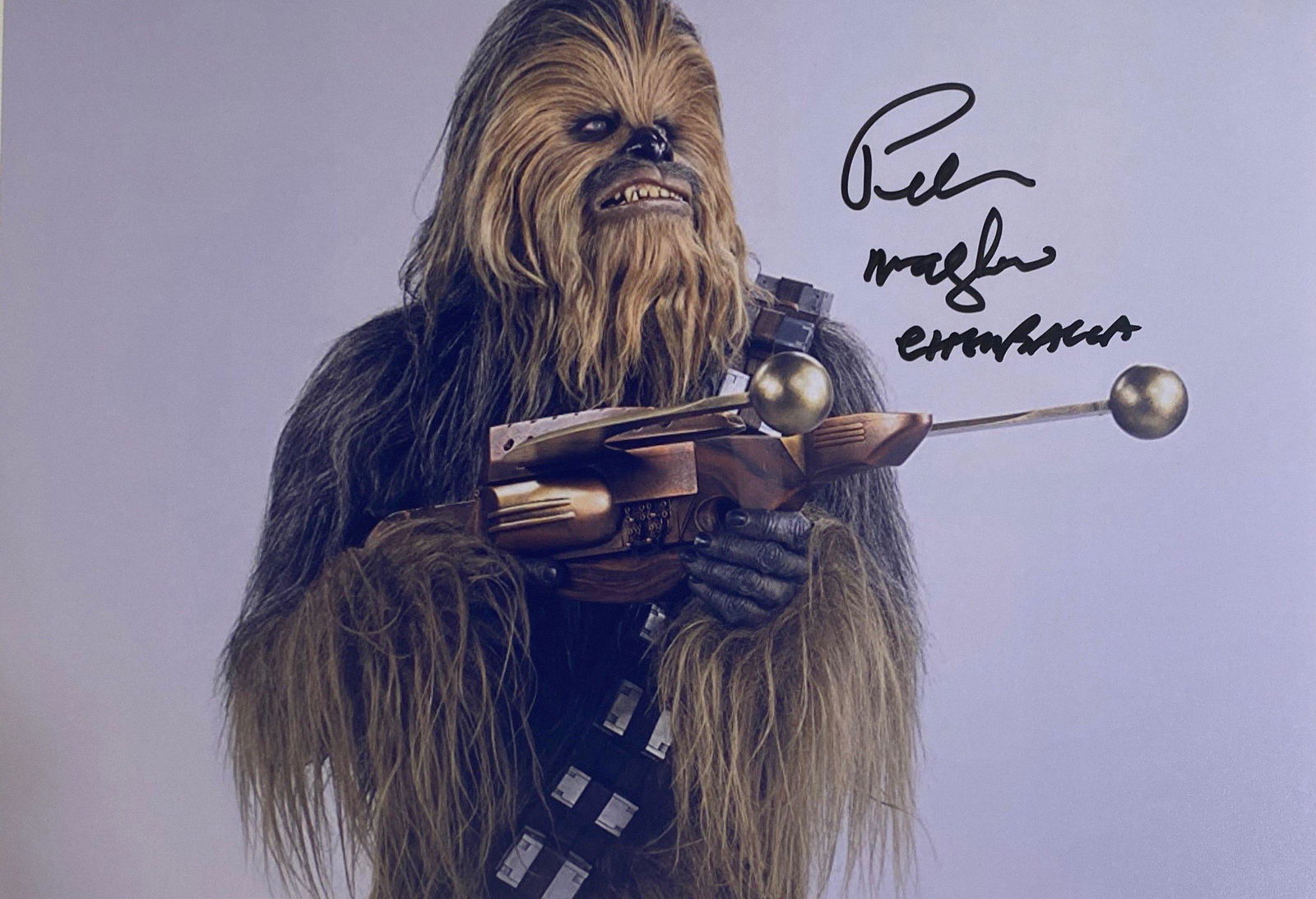 Signed Star Wars Peter Mayhew Photo (1 of 1)