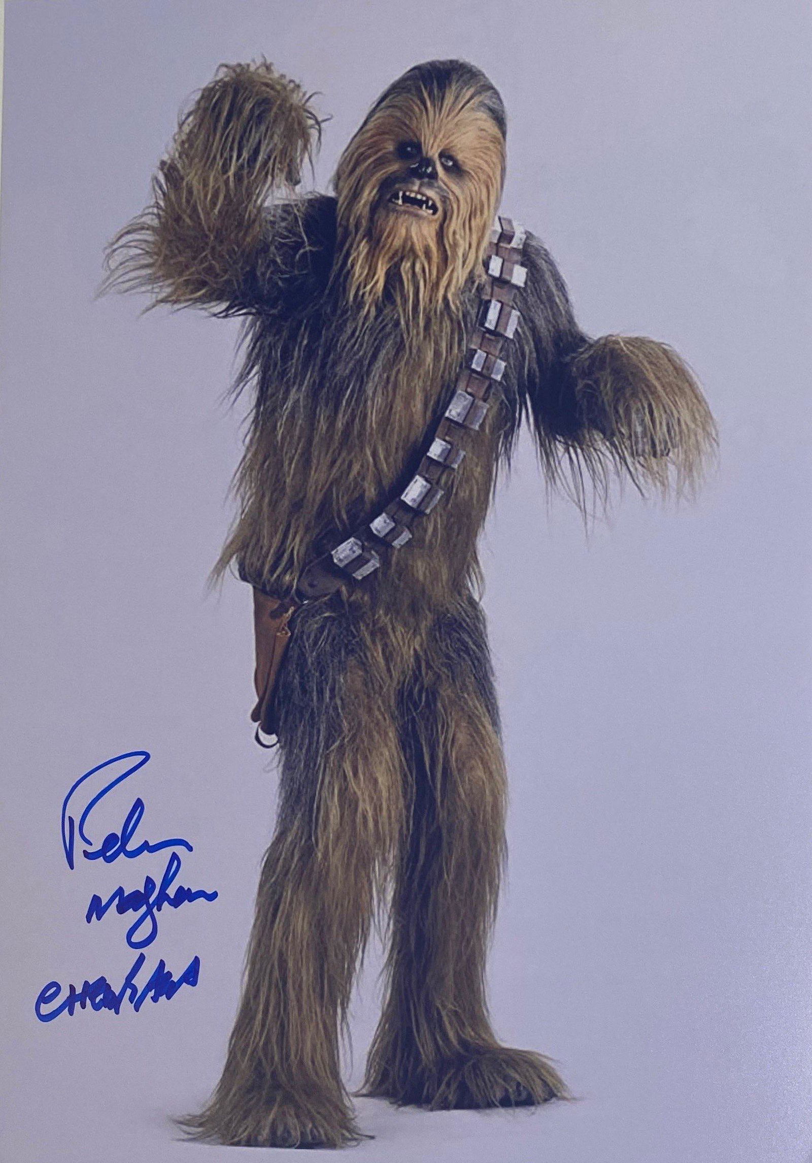 Signed Star Wars Peter Mayhew Photo (1 of 1)
