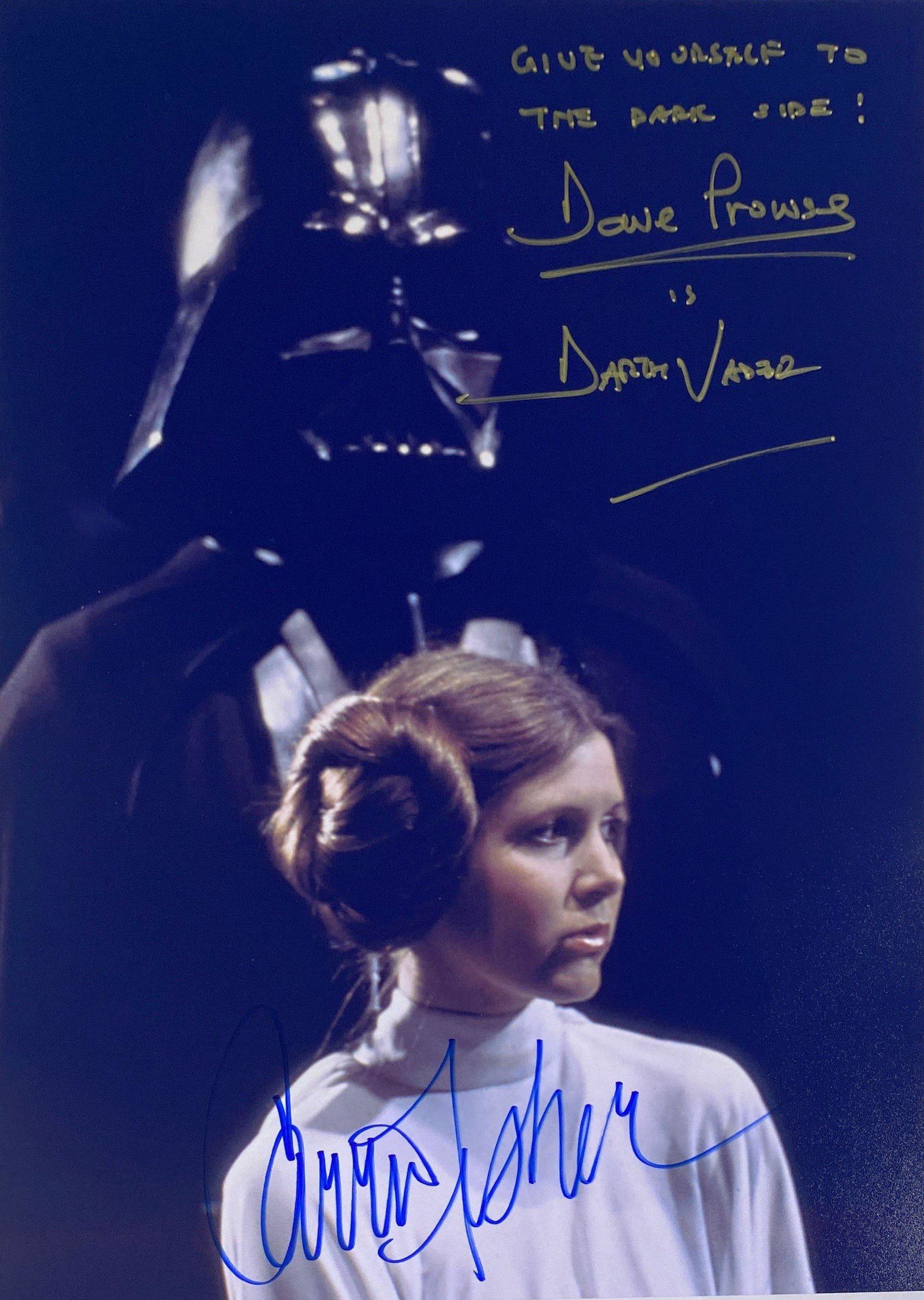 Signed Star Wars Carrie Dave Prowse Photo (1 of 1)