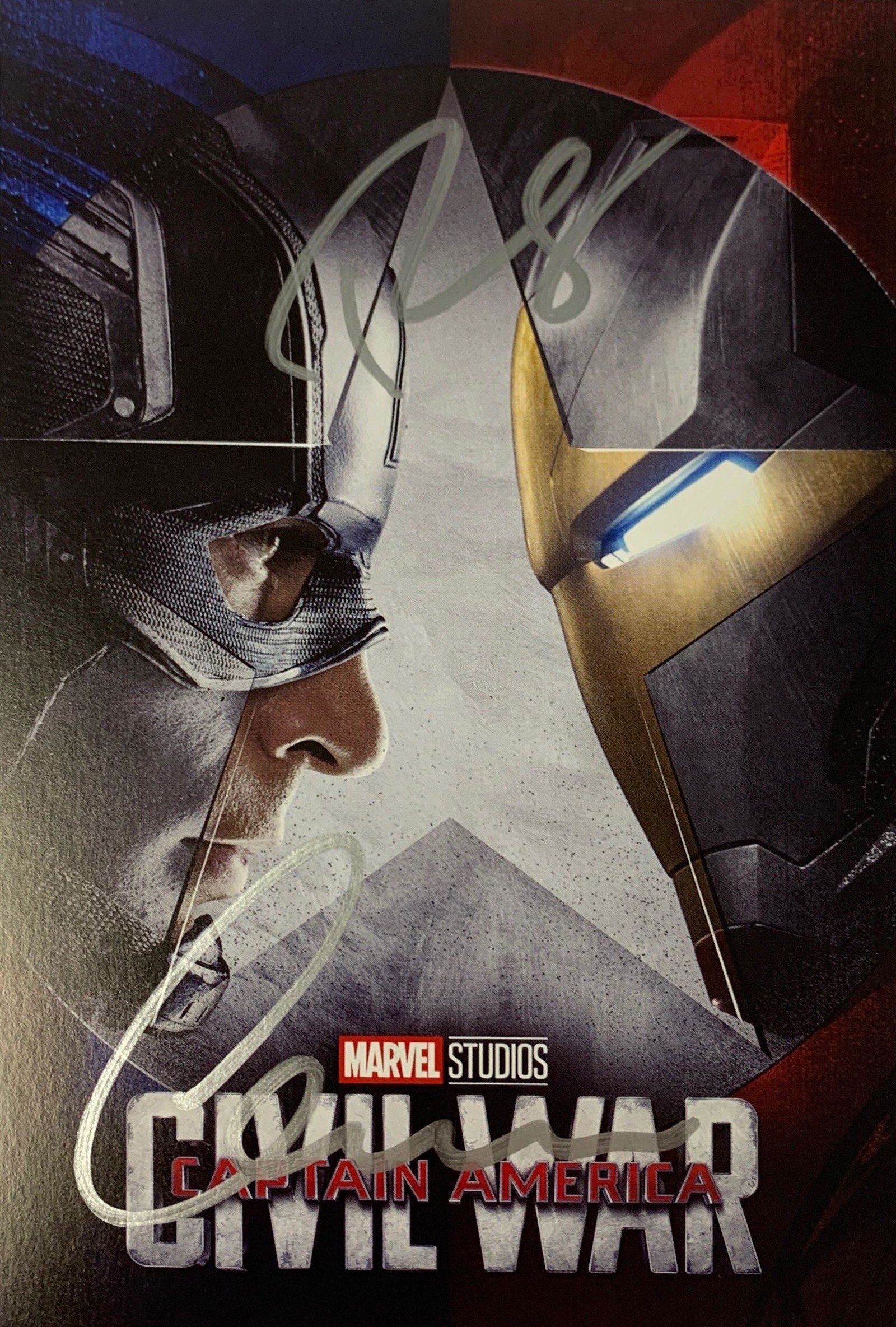 Signed Captain America Civil War Postcard (1 of 1)