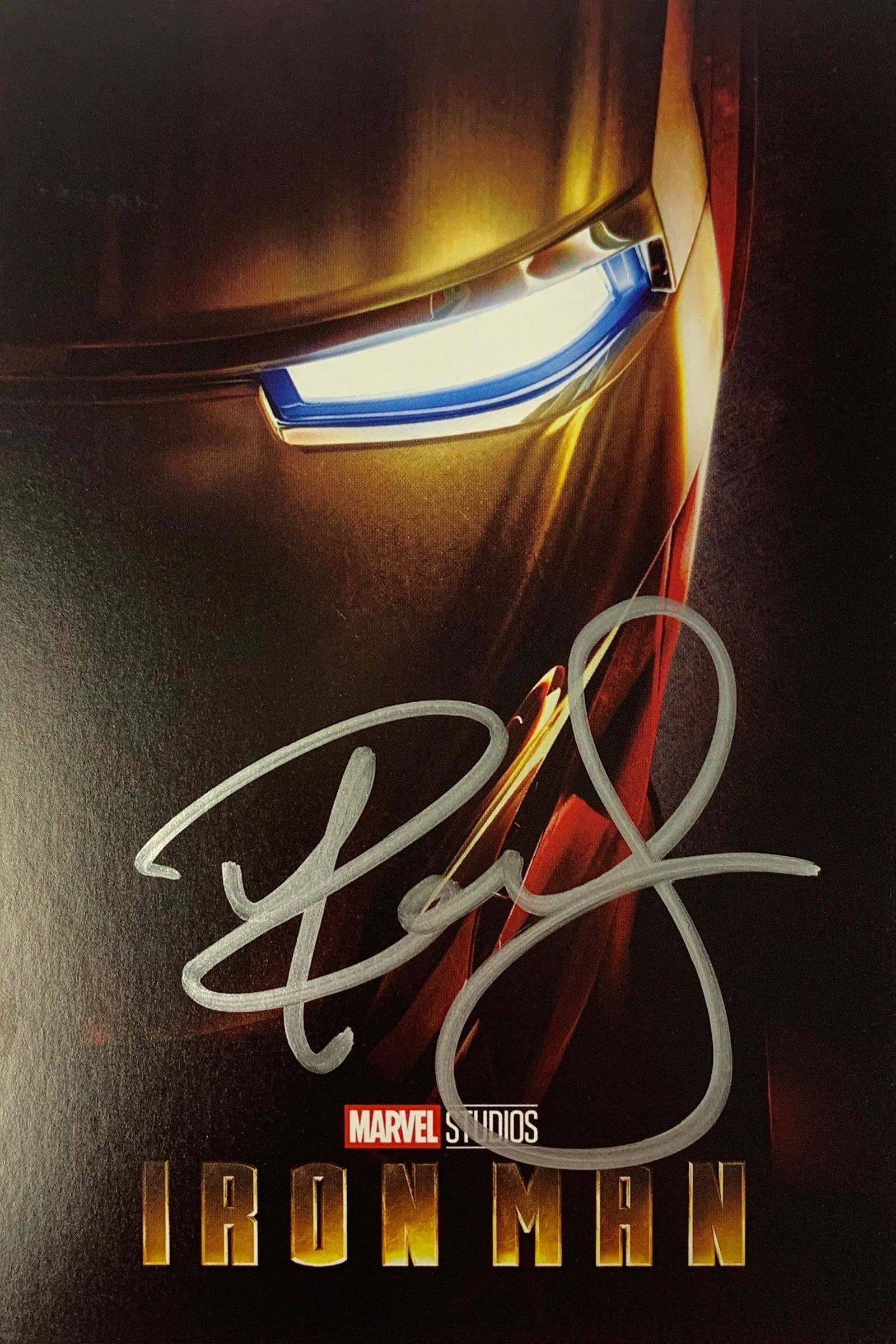 Signed Iron Man Robert Downey Jr Postcard (1 of 1)