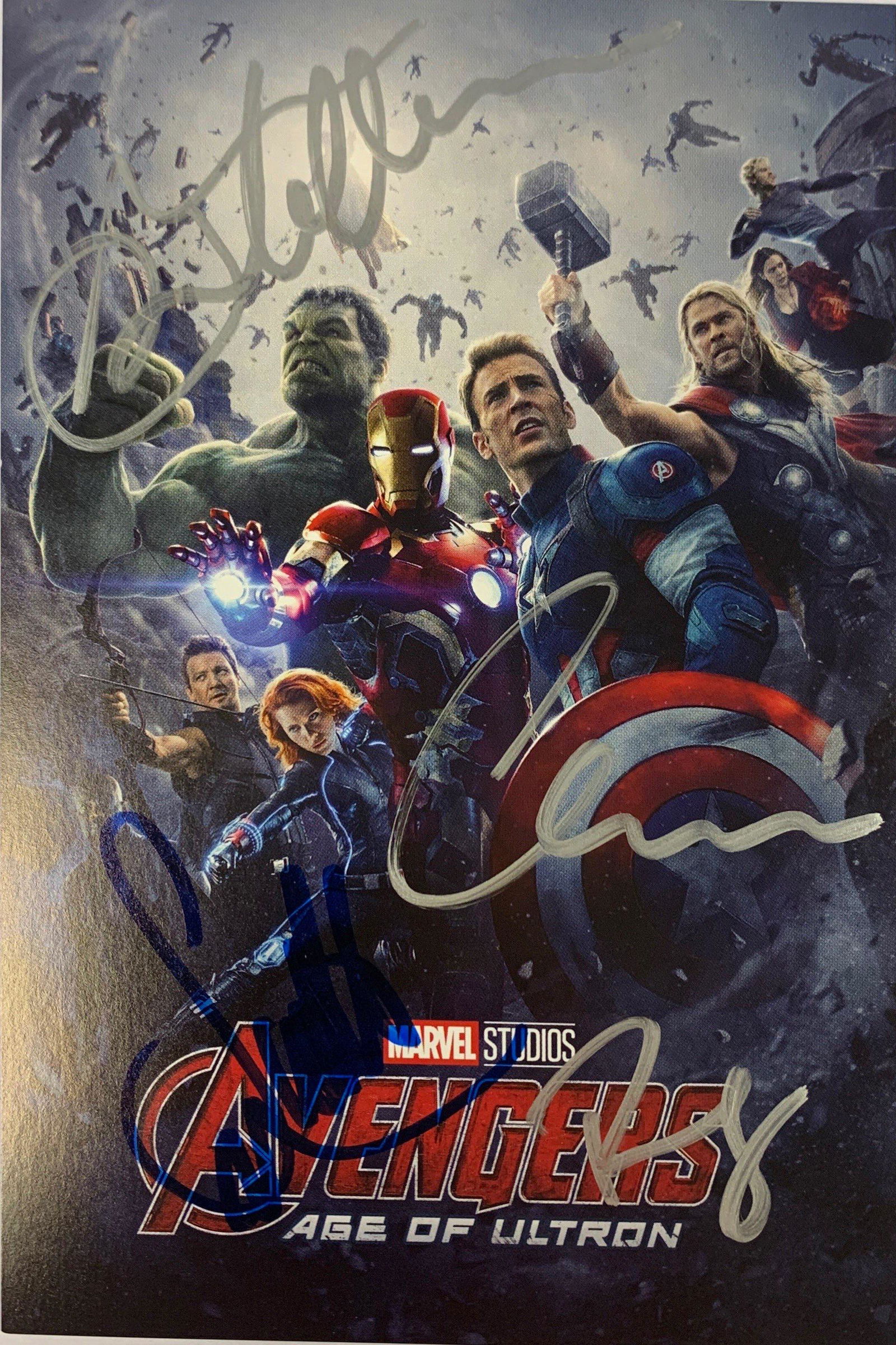 Signed Avengers Age of Ultron Postcard (1 of 2)