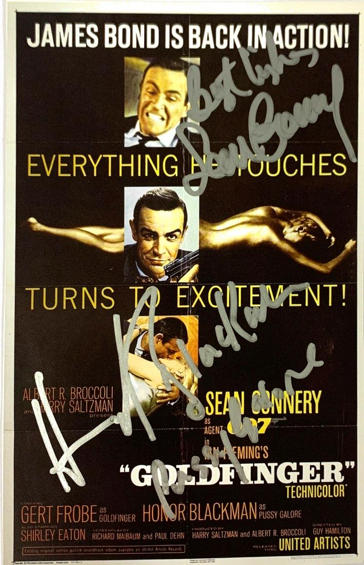 Signed James Bond 007 Postcard Sean Connery (1 of 1)