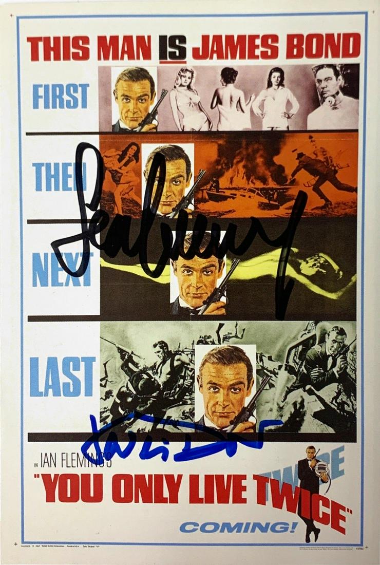 Signed James Bond 007 Postcard Sean Connery (1 of 1)