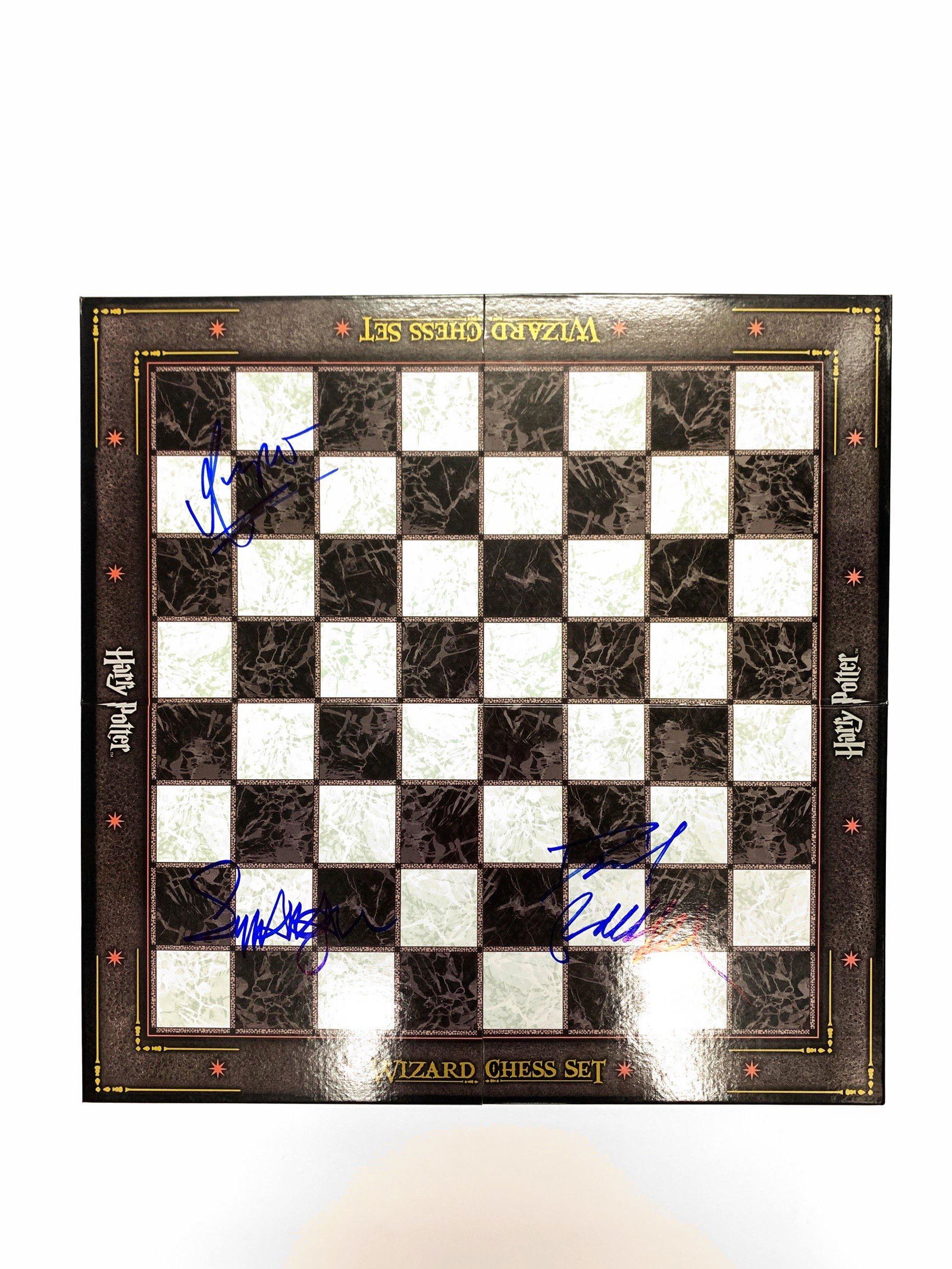 Signed Harry Potter Emma Watson Chestboard Set (1 of 5)