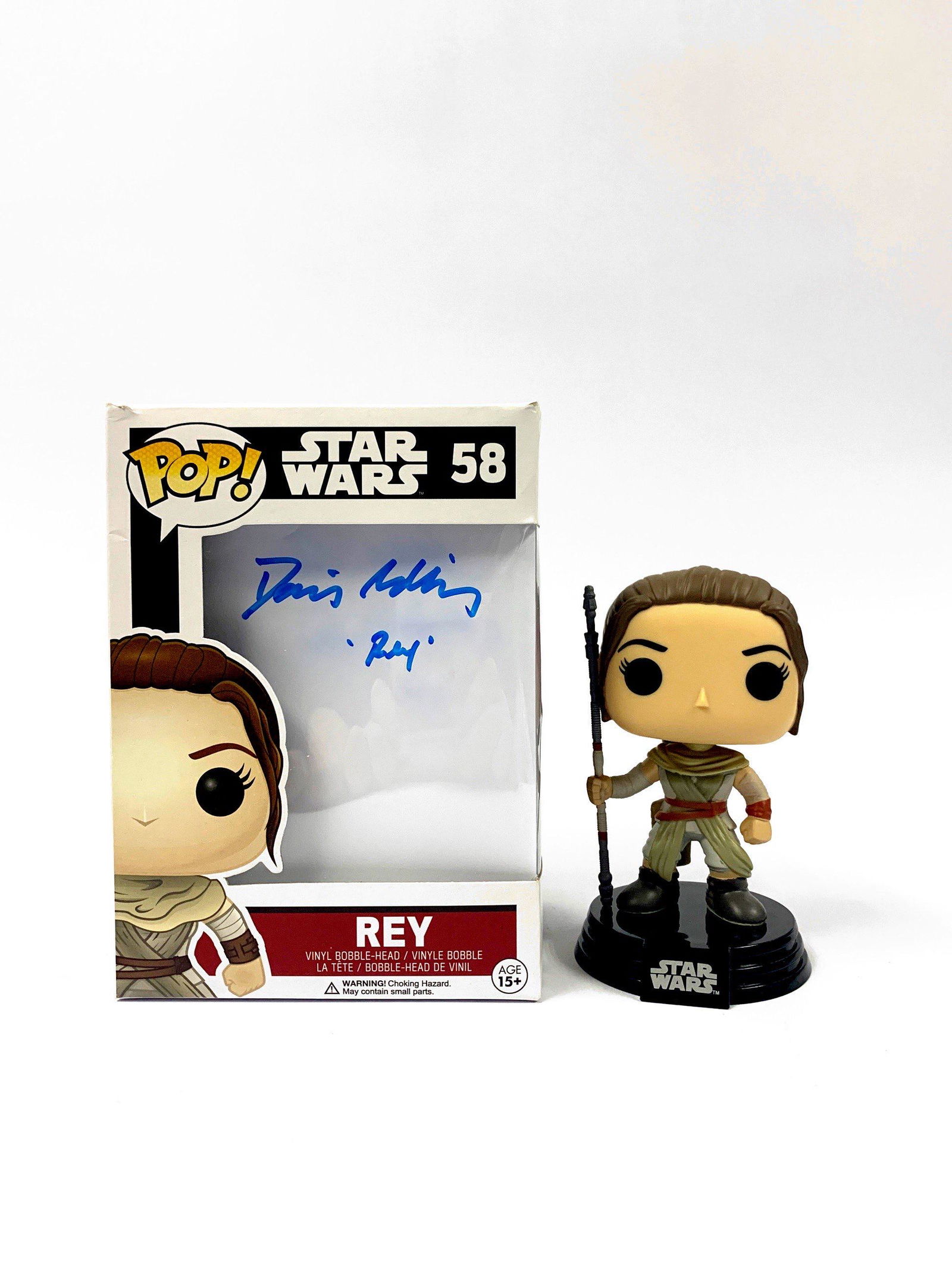 Signed Star Wars Daisy Ridley Funko Pop (1 of 1)