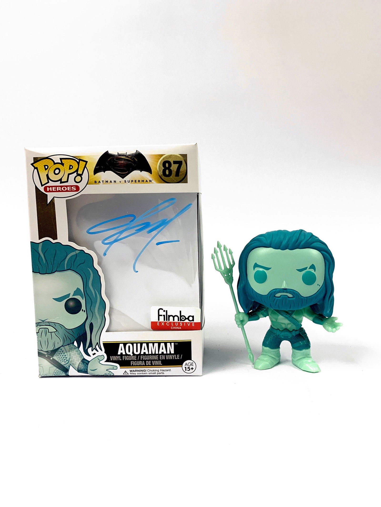 Signed Aquaman Jason Momoa Funko Pop (1 of 1)