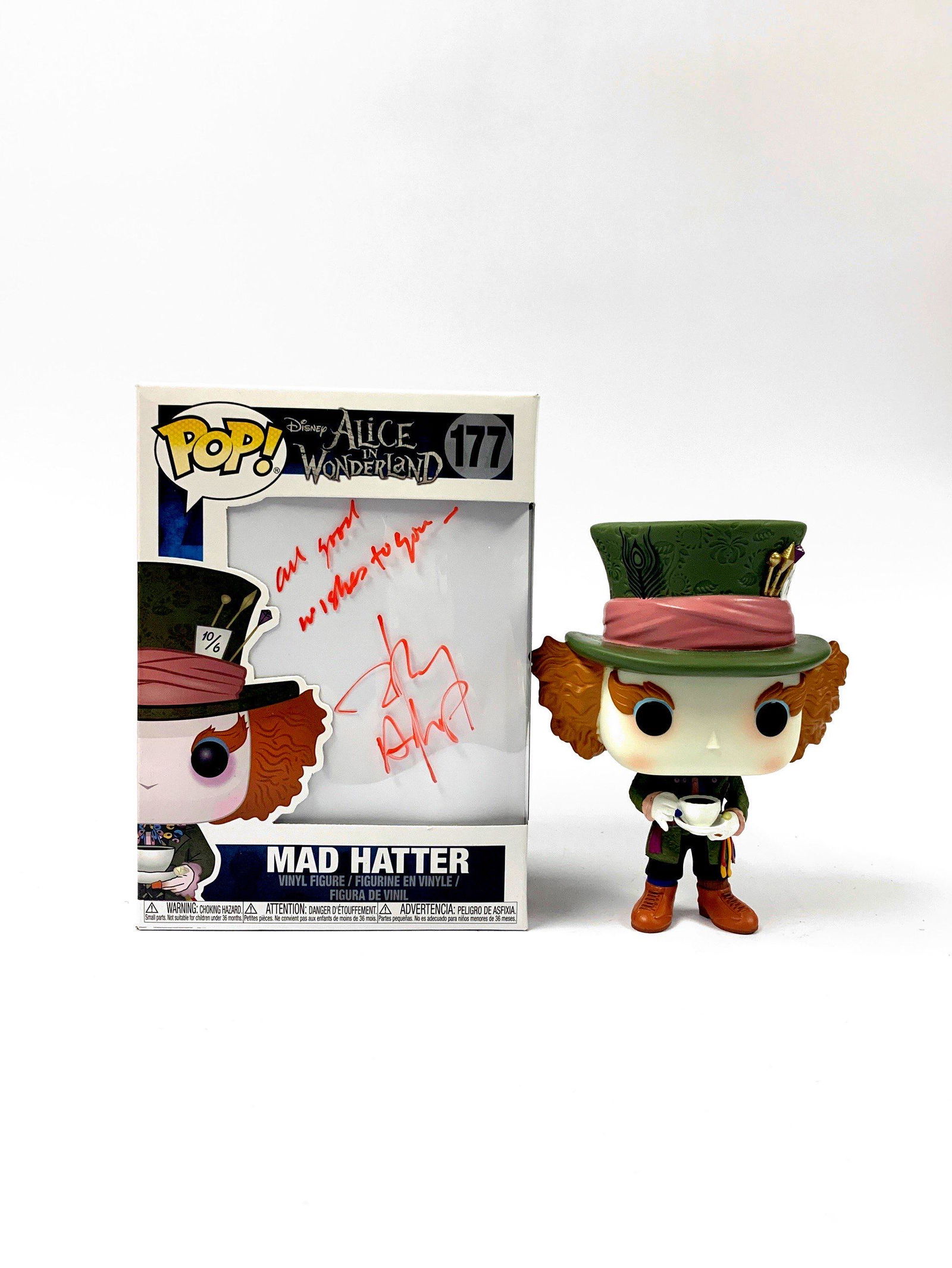 Signed Alice in Wonderland Johnny Depp Funko Pop (1 of 1)
