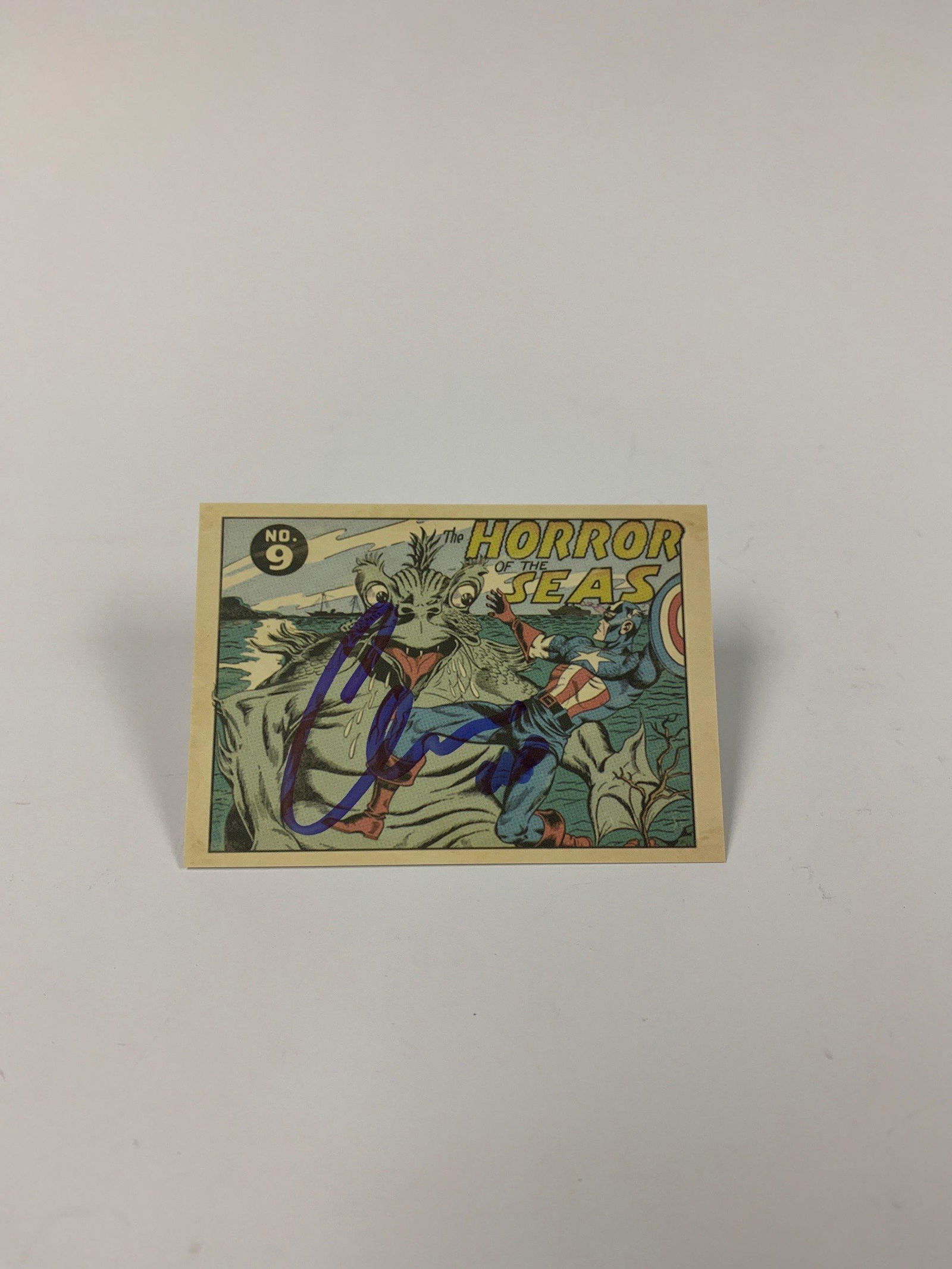 Signed Avnegers SHIELD Card Chris Evans (1 of 1)