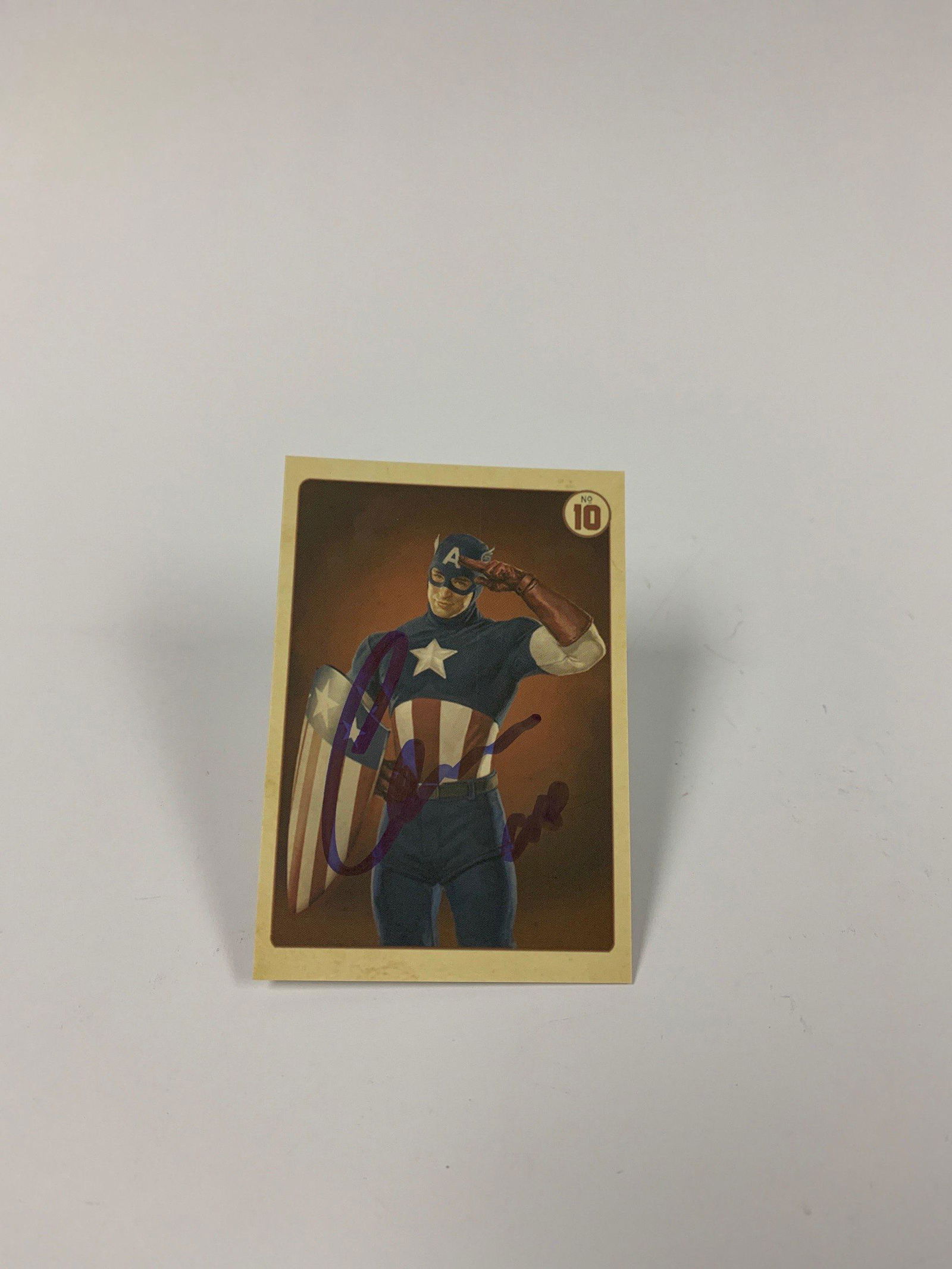 Signed Avnegers SHIELD Card Chris Evans (1 of 1)