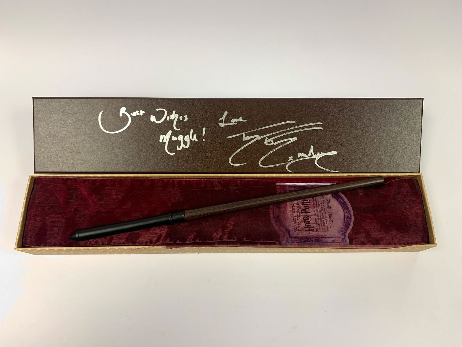 Signed Harry Potter Tom Felton Wand (1 of 1)