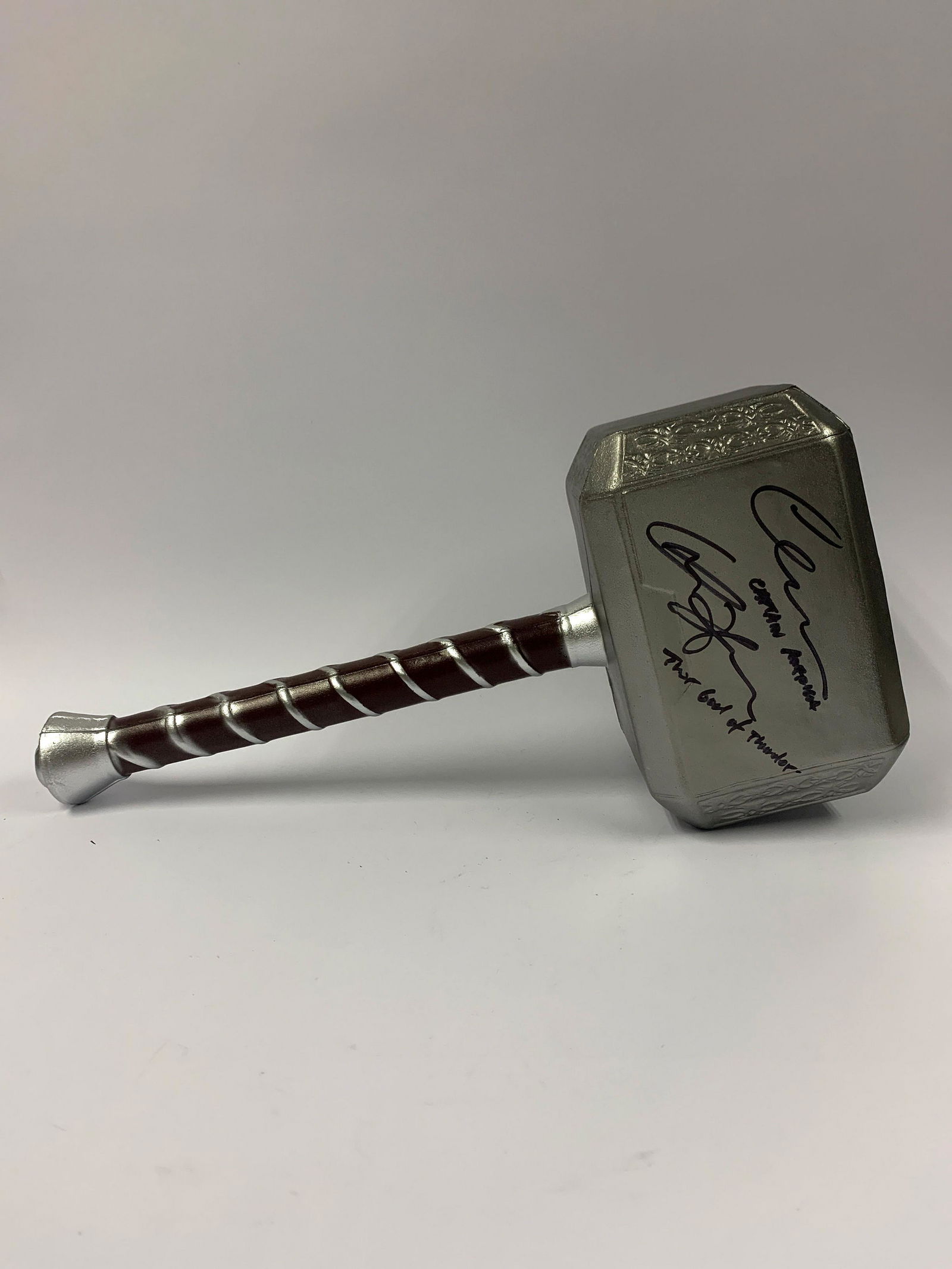Signed Avengers Thor Hammer Chris Evans (1 of 2)
