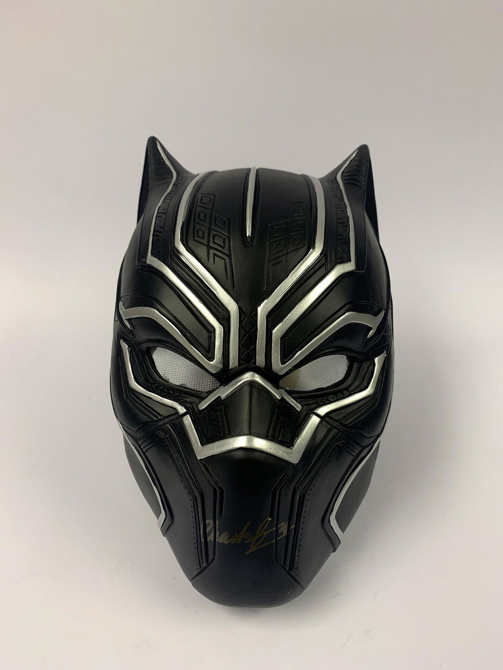 Signed Black Panther Chadwick Boseman Helmet (1 of 2)