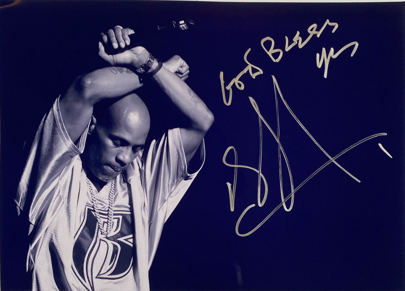 Autograph Signed DMX Photo: Category: Autograph CollectiblesAutograph By: DMXSize : 8" x 10"Item is in great condition with no damage, unframed and certified.Please kindly read our Terms and Conditions before bidding.