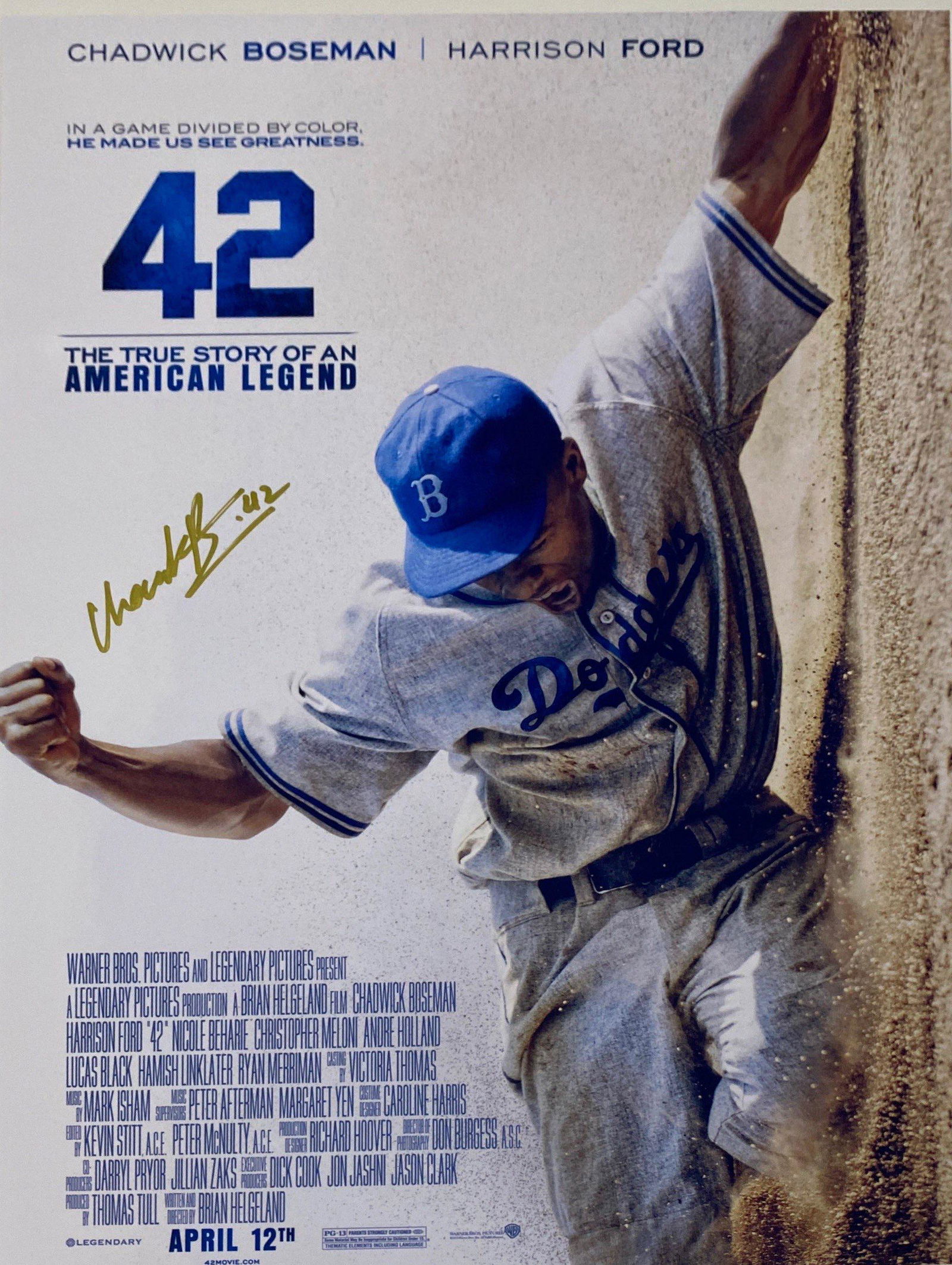 Autograph Signed Chadwick Boseman Photo (1 of 1)