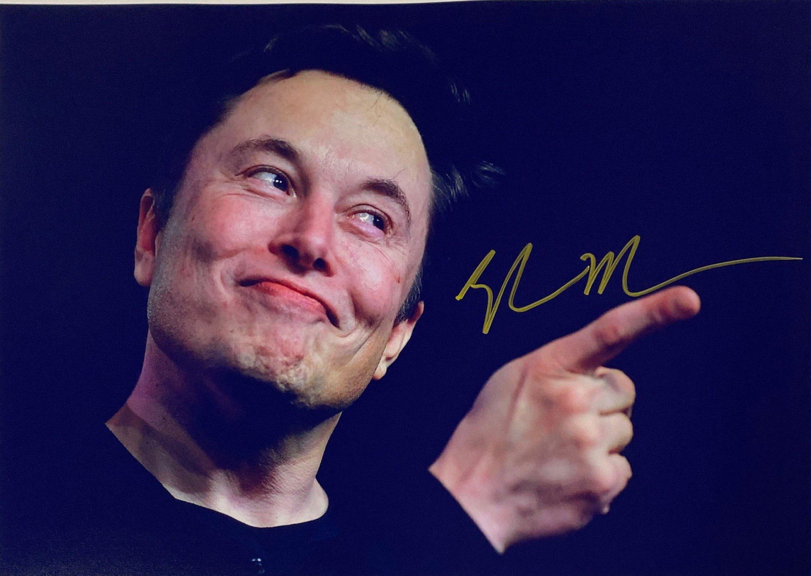 Autograph Signed Elon Musk Photo (1 of 1)