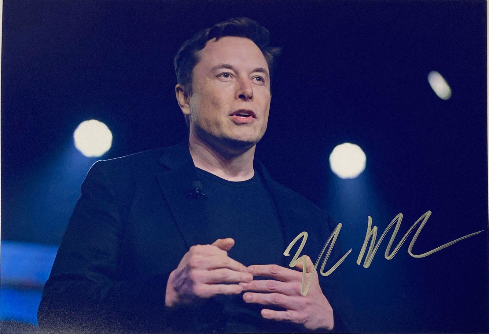 Autograph Signed Elon Musk Photo (1 of 1)