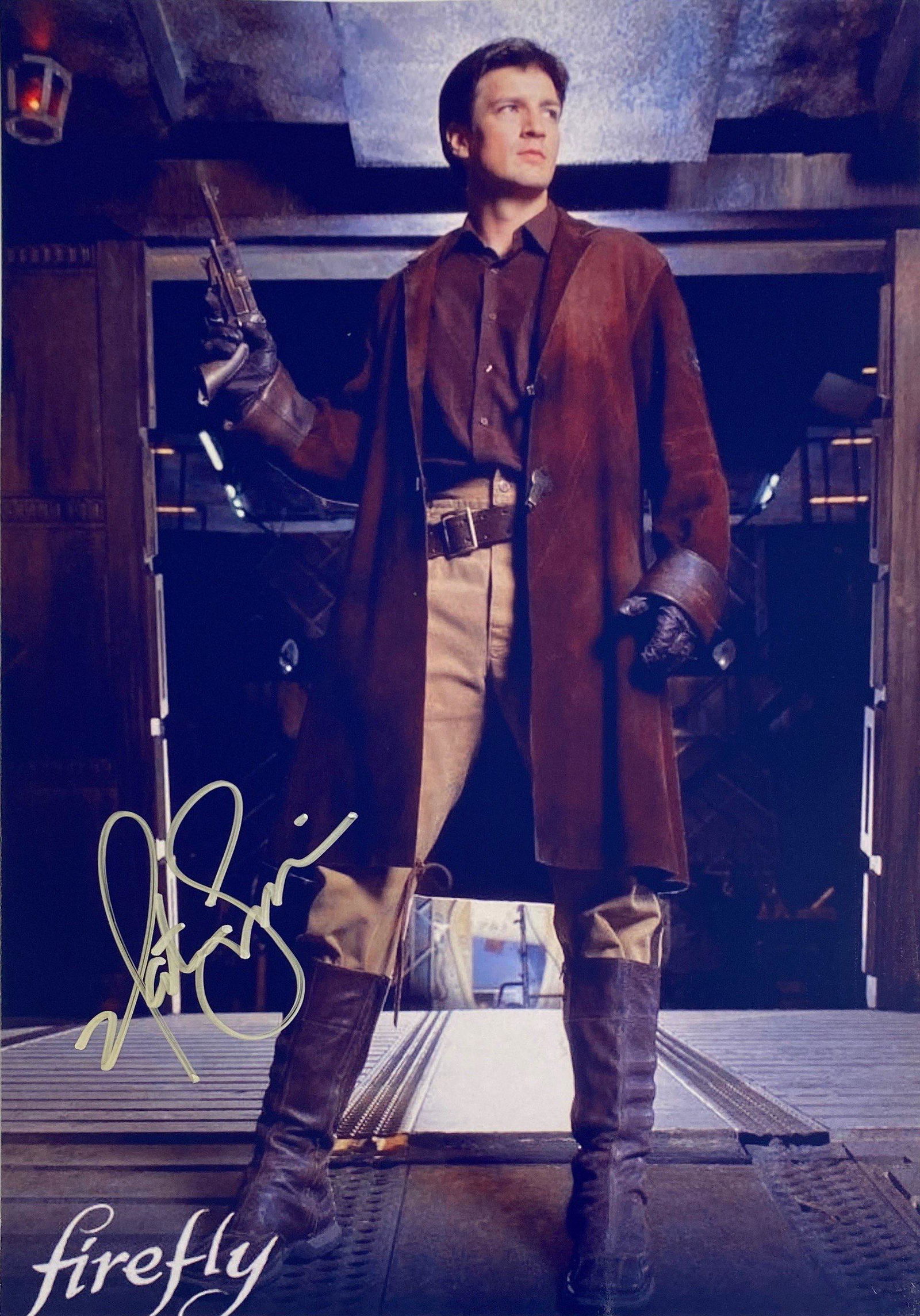Autograph Signed Firefly Nathan Fillion Photo (1 of 1)