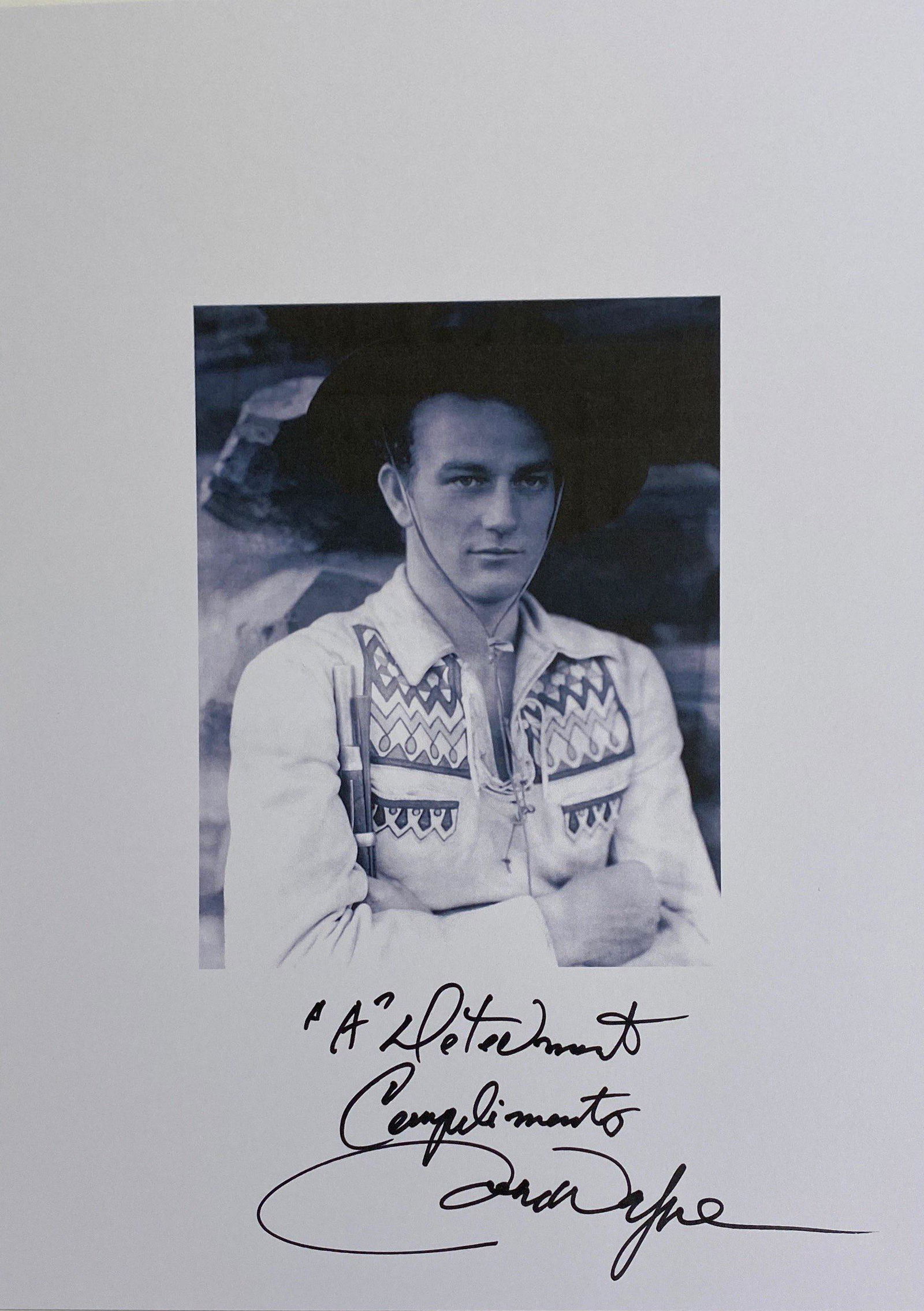 Autograph Signed John Wayne Photo (1 of 1)