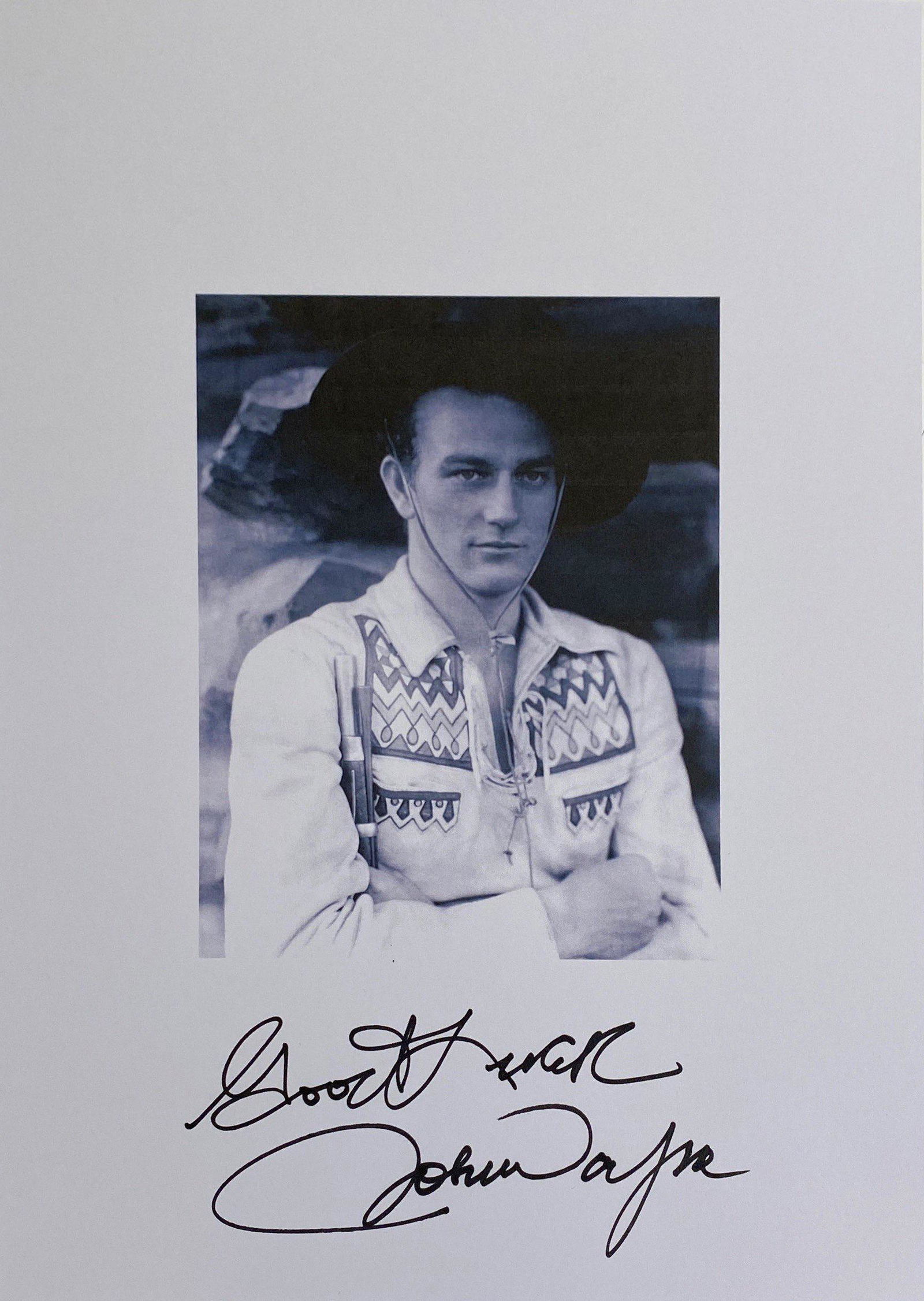 Autograph Signed John Wayne Photo (1 of 1)