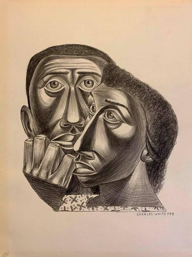 Charles White (After) We have been believers: I. Â° Artist: Charles White (after) Â°Title: We have been believers Â° Dimensions in inches: (11 3/4 h x 8 7/8 w) Â°Medium: charcoal on paper Â°Condition: good general condition II. The draw
