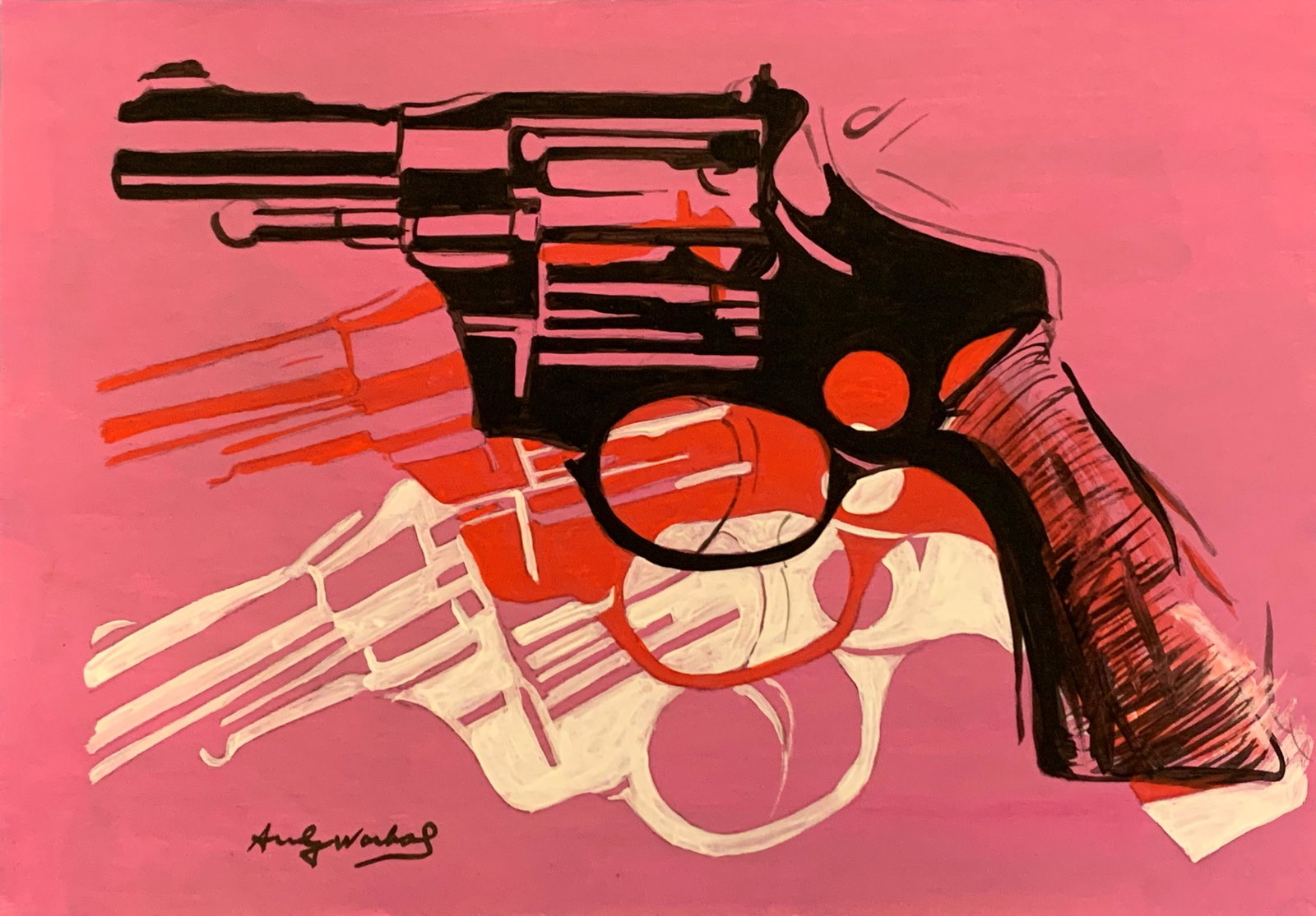 Andy warhol (In The Style of) Watercolor on Paper: I. Â° Artist: Andy Warhol (in the style of) Â° Title: Untitled Â° Dimensions in inches: (12 h x 8 1/2 w) Â° Medium: Watercolor on paper. Â° Condition: good general condition II. The sheet of