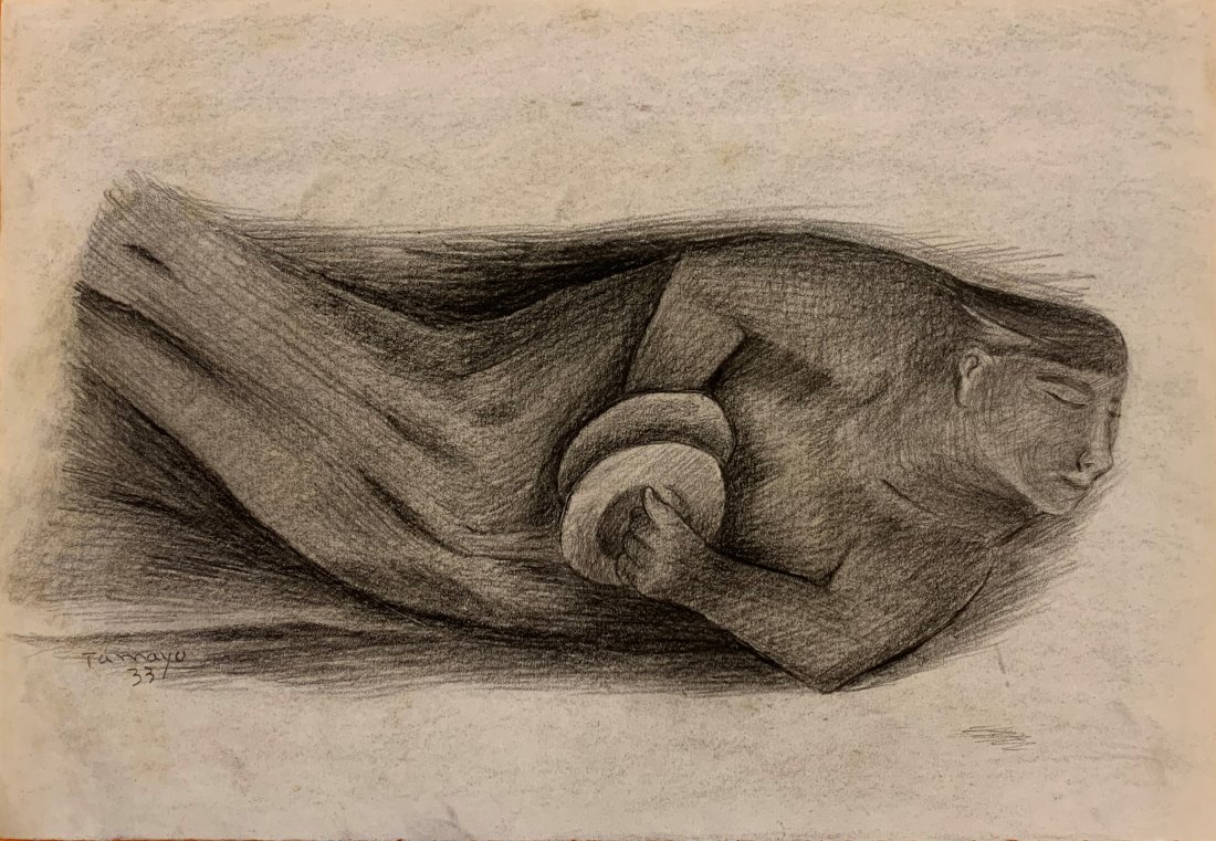 Rufino Tamayo (After) Entitled: I Â° Artist: Rufino Tamayo (after) Â° Title: Entitled Â° Dimensions in inches: (8 1/4 h x 12 w) Â° Technique: Charcoal on paper. Â° Condition: good general condition II. PLEASE NOTE: Lots th