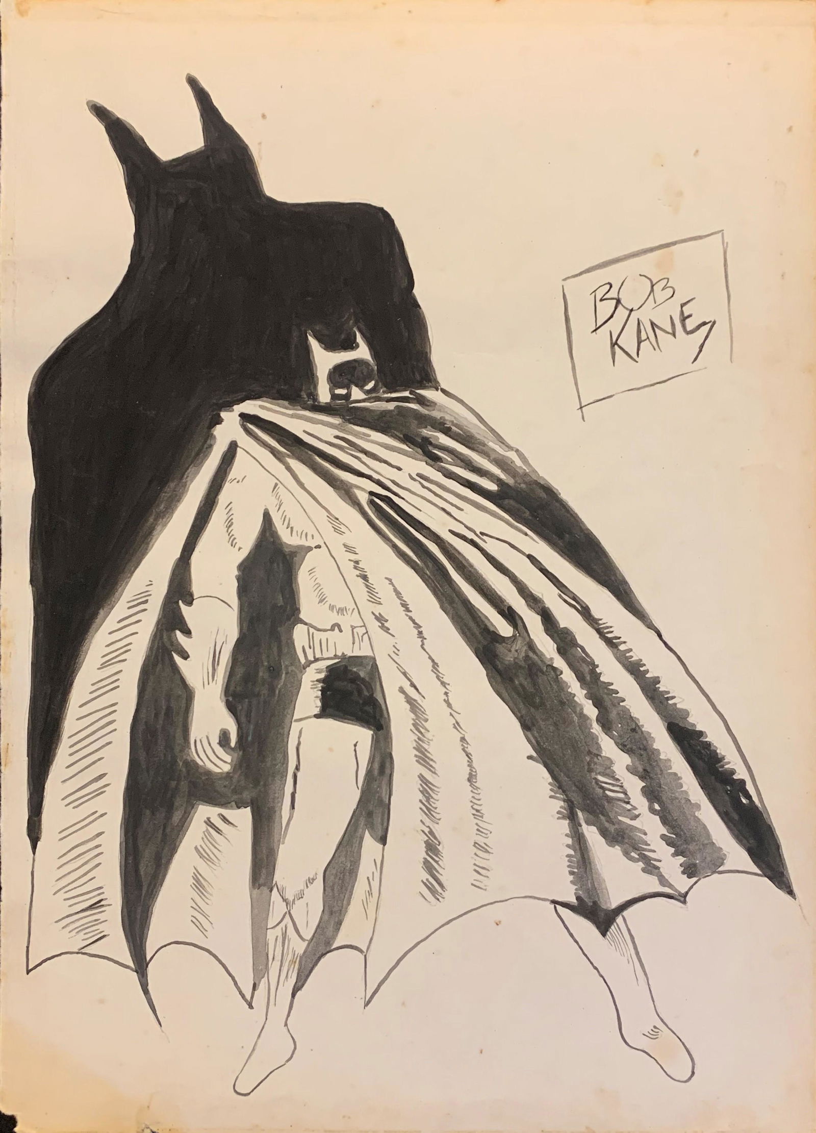 Bob Kane (In The Style of) Drawin on paper (1 of 2)