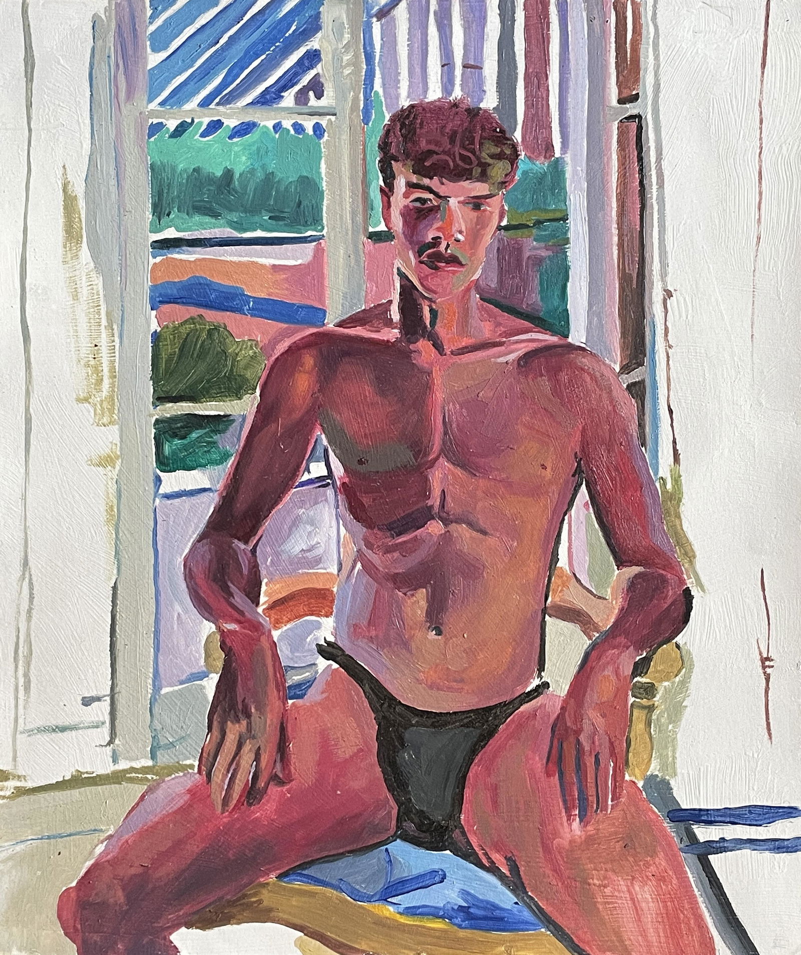 Patrick Angus (In The Style of) Drawing on paper: I. Â° Artist: Patrick Angus Â° Dimensions in inches: (13 high x 11 wide) Â° Condition: good general condition Â° Listing: Private Collection II. 1. The word "In the style of" is used for a wor