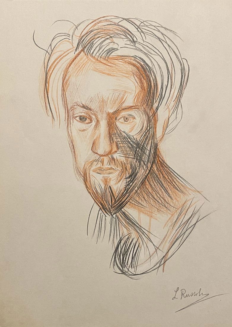 Luigi Russolo (In The Style of) Drawing on paper: I Â° Artist: Luigi Russolo (In the style of) Â° Dimensions in inches: (9 1/2 height x 7 width) Â° Condition: good general condition Â° Listing: Private Collection II. 1. The word "In the style