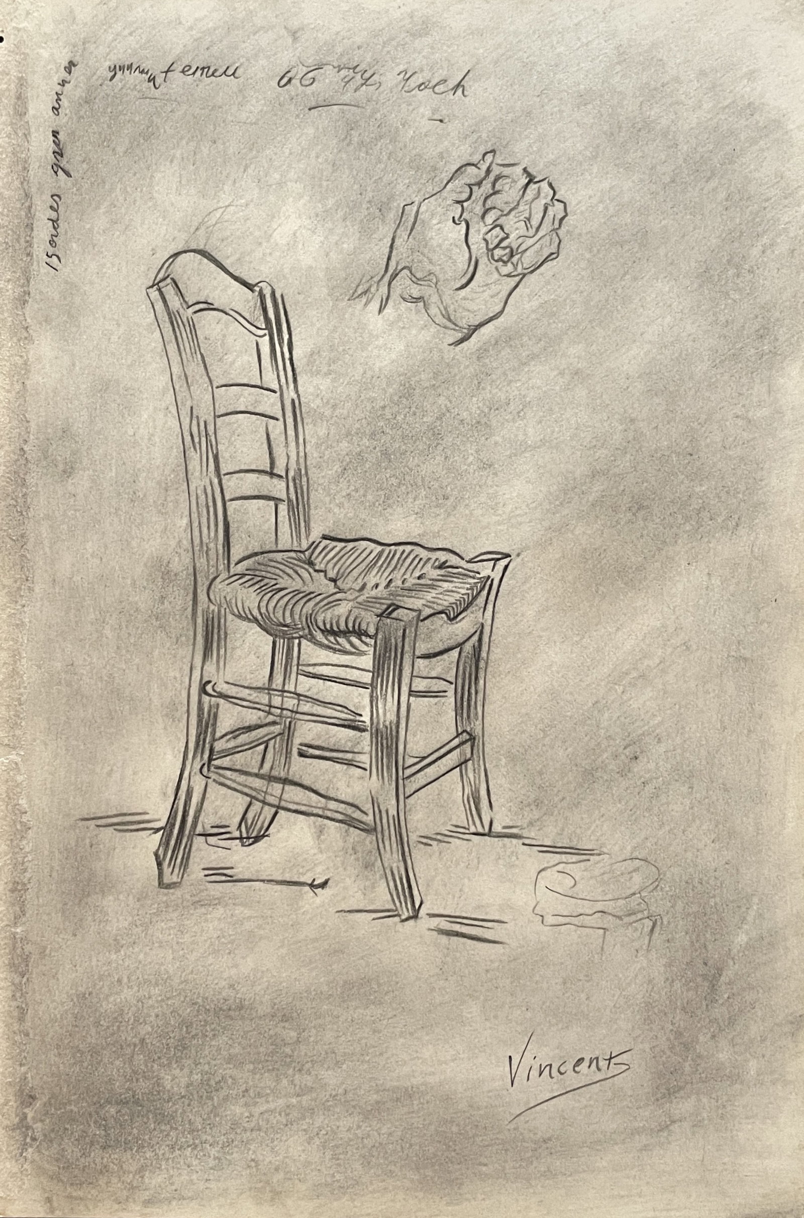 Vincent Van Gogh "in the style of" Graphite on paper (1 of 2)