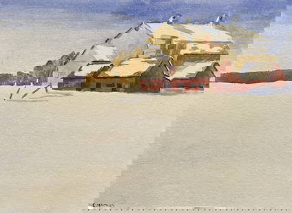 Edith Hamlin "in the style of" Drawin on paper: I. ° Artist: Edith Anne Hamlin ° Medium: watercolor on heavy paper ° Condition: good general condition ° Provenance: Private collection II. 1. The word "In the style of" is used for a work