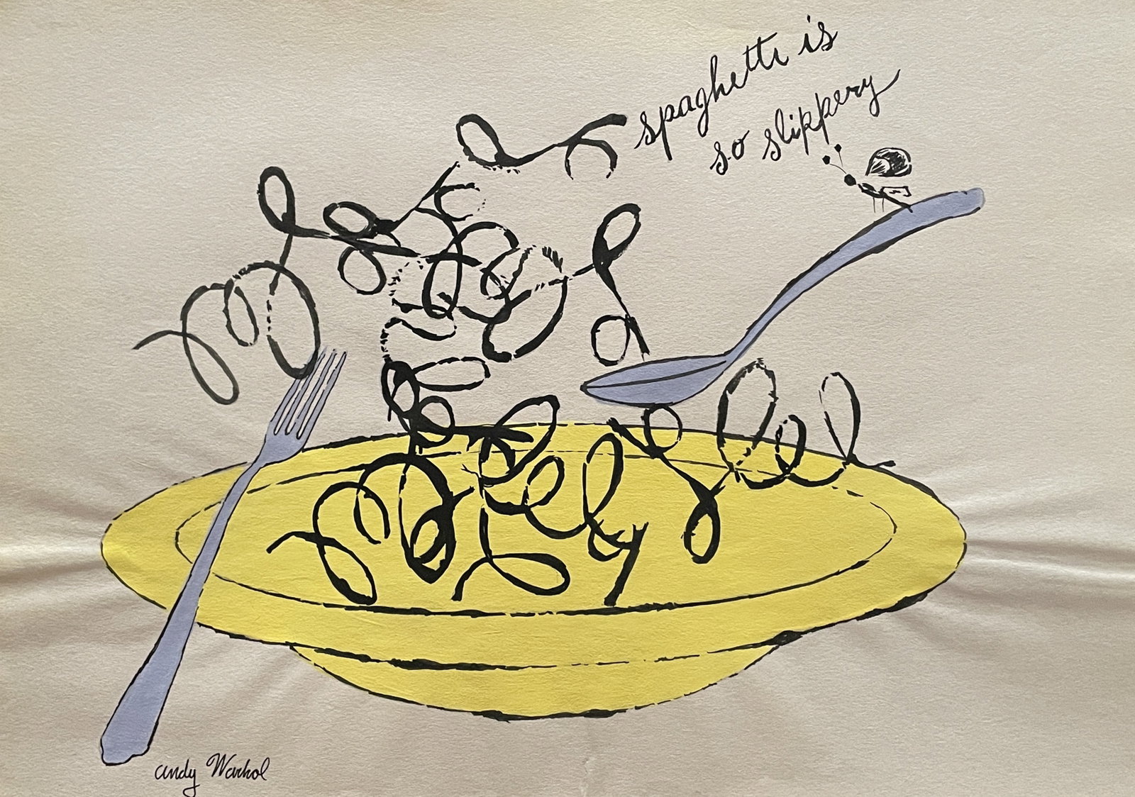 Andy warhol "in the style of" Drawin on paper: I. Â°Artist: Vincent Van Gogh Â°Medium: charcoal on paper Â°Condition: good general condition. II. 1. The word "In the style of" is used for a work by an unknown creator who has created a copy o