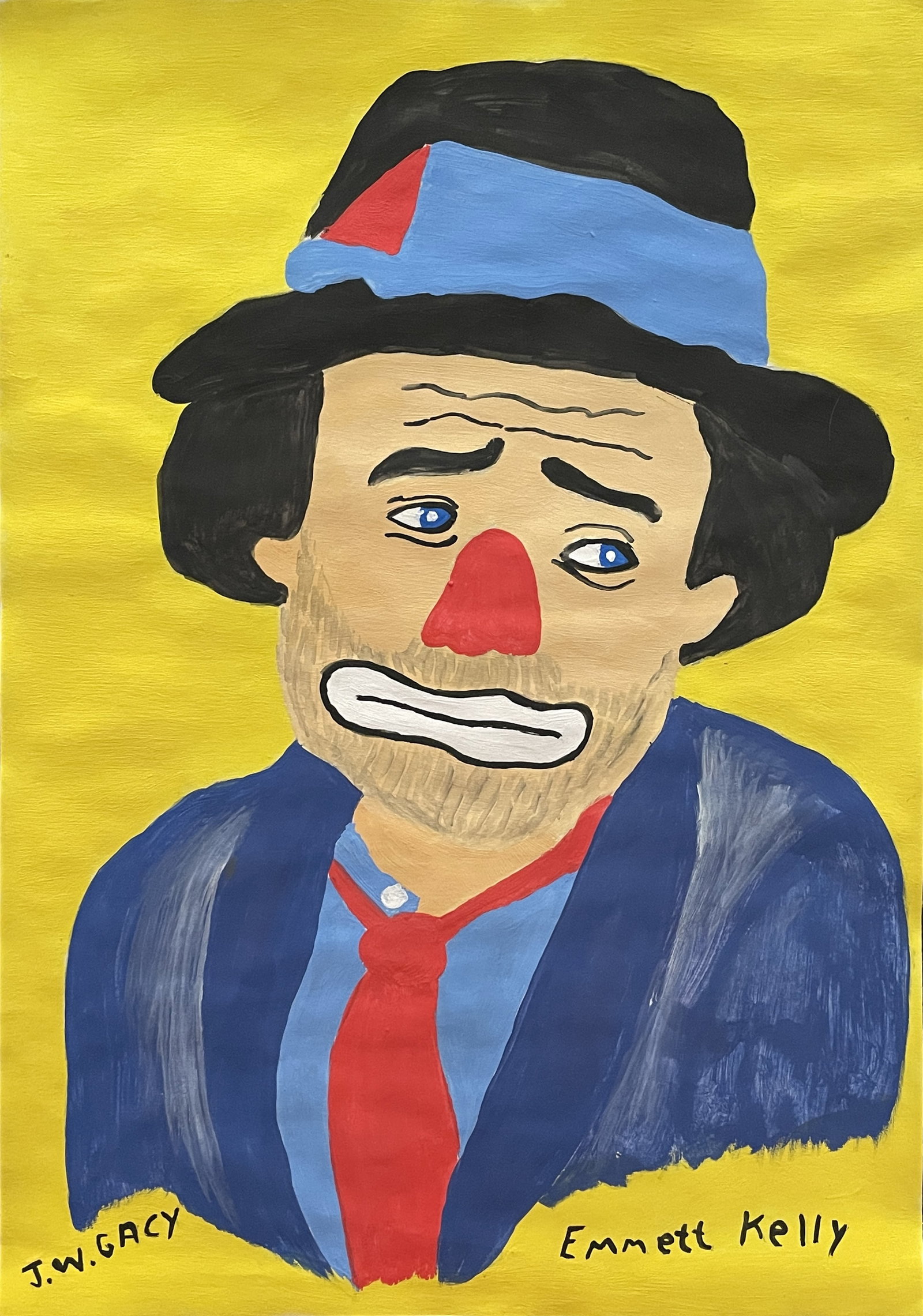 John Wayne Gacy (In the Style of) Drawin on paper: I. Â° Artist: John Wayne Gacy Â° Condition: good general condition Â° Listing: Private Collection II. 1. The word "In the style of" is used for a work by an unknown creator who has created a cop