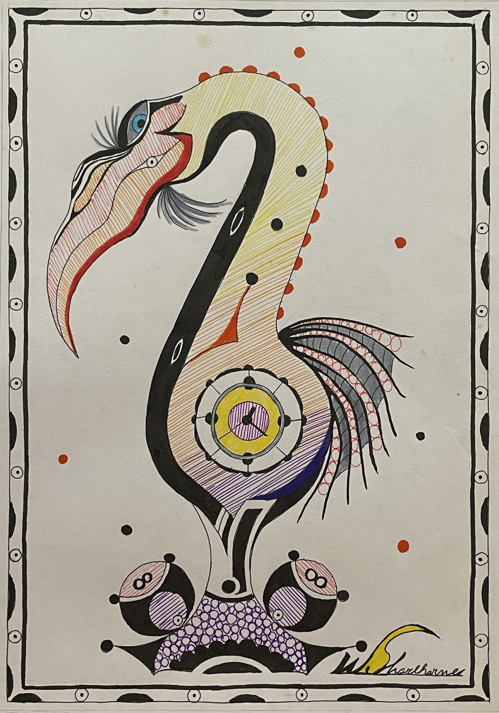 Welmon Sharlhorne (In the Style of) Drawin on paper (1 of 2)