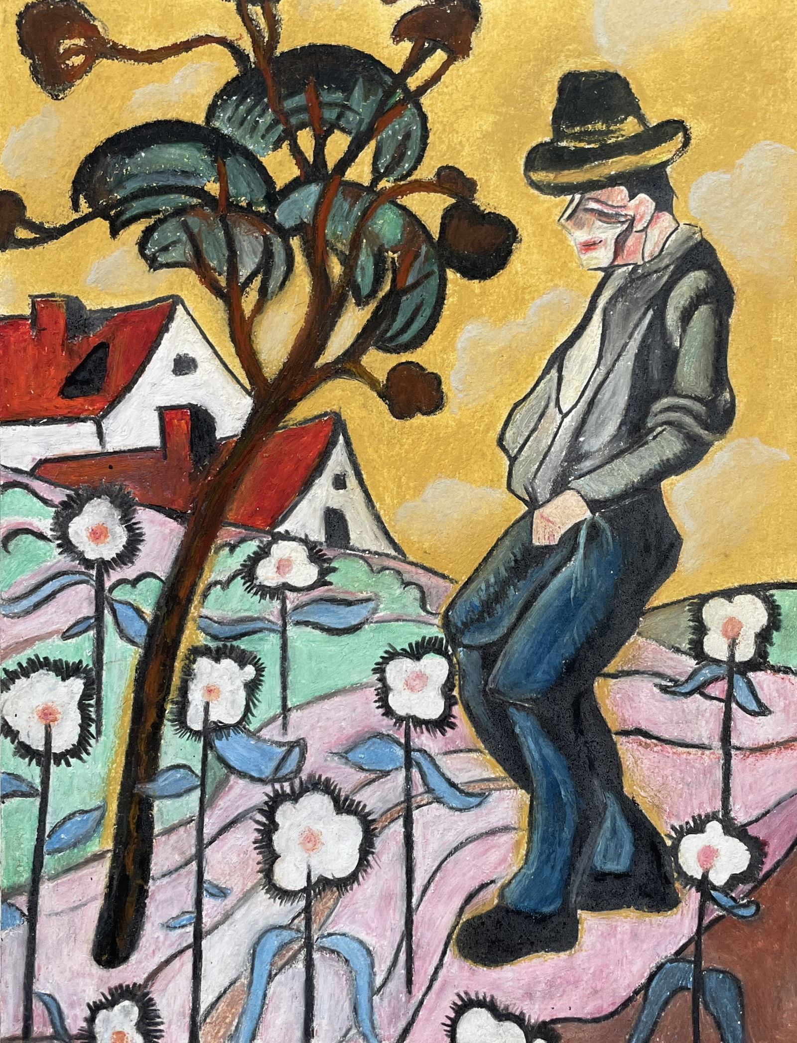 Hugo Scheiber (In the Style of) Drawin on paper (1 of 2)