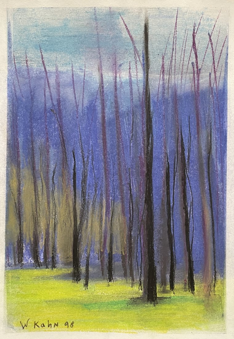 Wolf Kahn (In the Style of) Drawin on paper: I. ° Artist: Wolf Kahn ° Condition: good general condition ° Listing: Private Collection II. 1. The word "In the style of" is used for a work by an unknown creator who has created a copy of a known